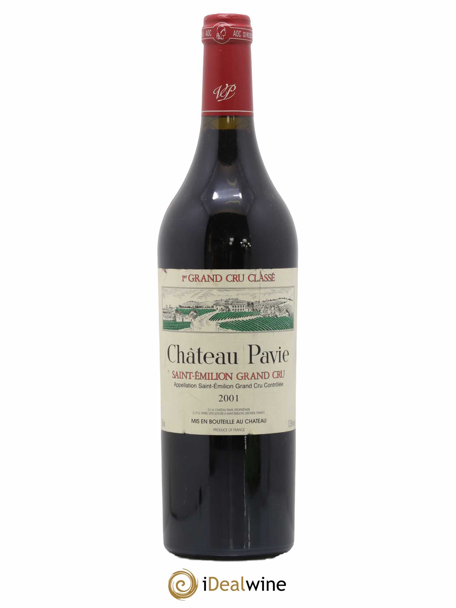 Château Pavie 1er Grand Cru Classé A 2001 - Lot de 1 bouteille - 0