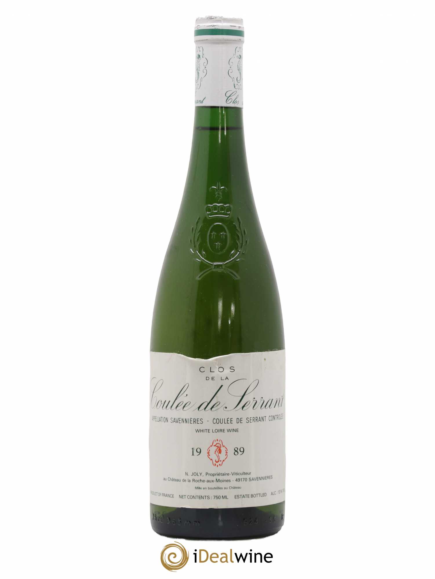 Savennières Clos de la Coulée de Serrant Vignobles de la Coulée de Serrant - Nicolas Joly 1989 - Lot de 1 bouteille - 0