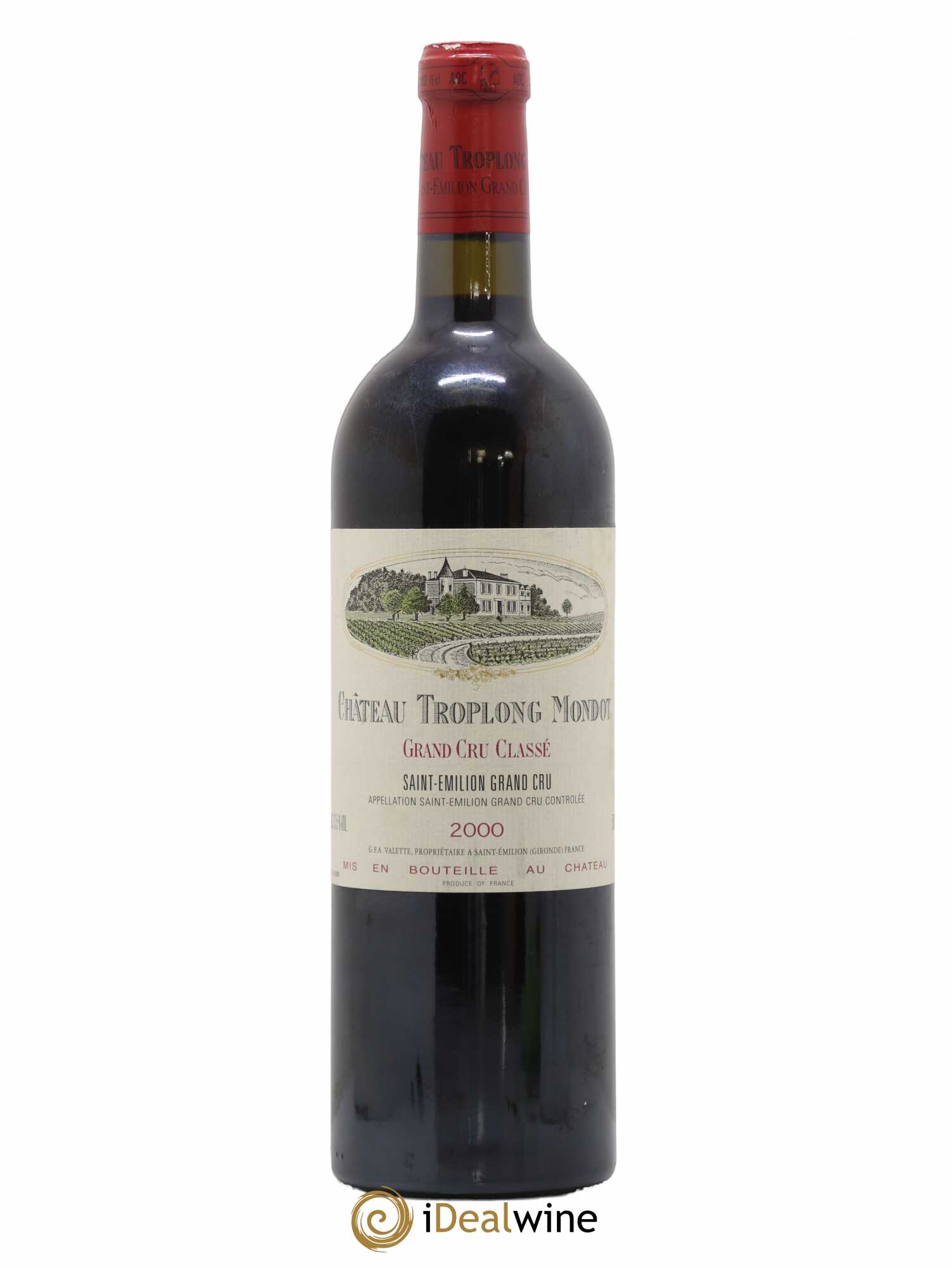 Château Troplong Mondot 1er Grand Cru Classé B 2000 - Lot de 1 bouteille - 0