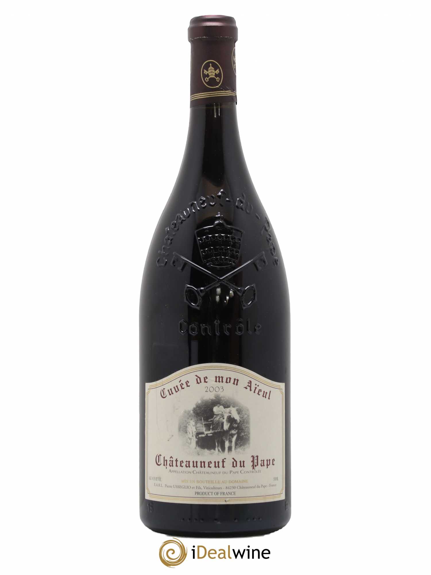 Châteauneuf-du-Pape Cuvée de mon Aïeul Pierre Usseglio & Fils 2003 - Lot de 1 magnum - 0
