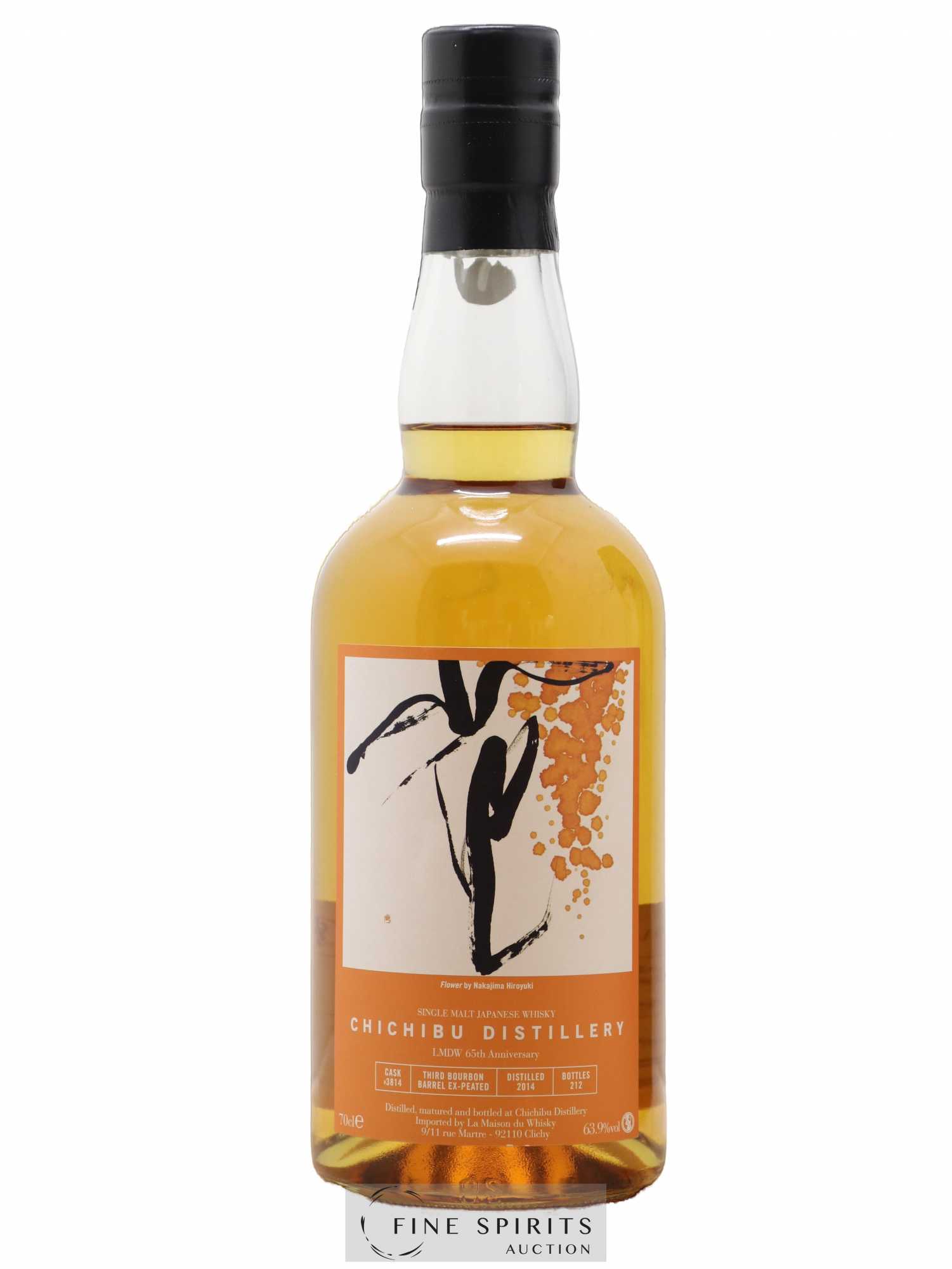 Chichibu 2014 Of. Cask n°3814 - One of 212 LMDW 65th Anniversary - Lot de 1 bouteille - 1