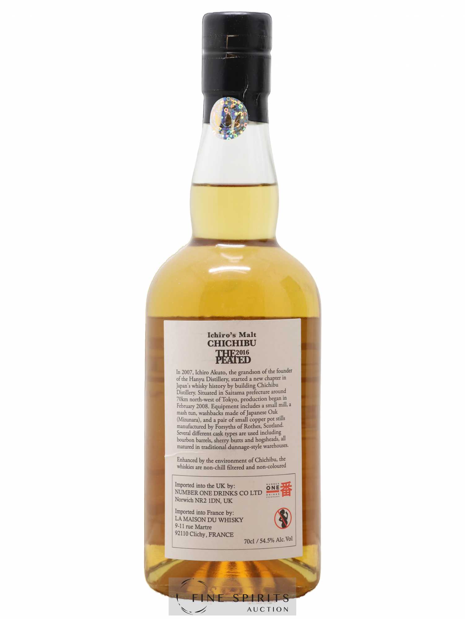 Chichibu 2012 Of. The Peated One of 6350 - bottled 2016 Ichiro's Malt - Lot de 1 bouteille - 2