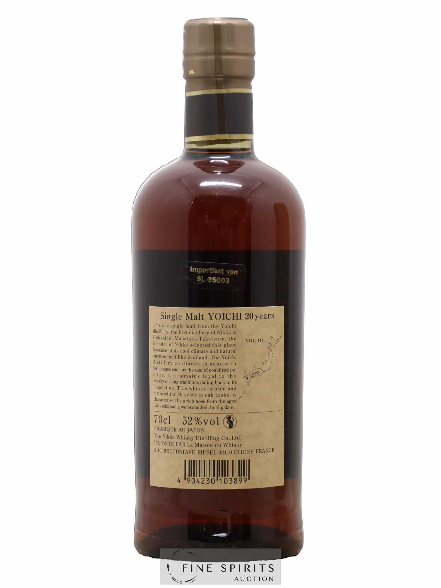 Yoichi 20 years Of. - Lot de 1 bouteille - 2