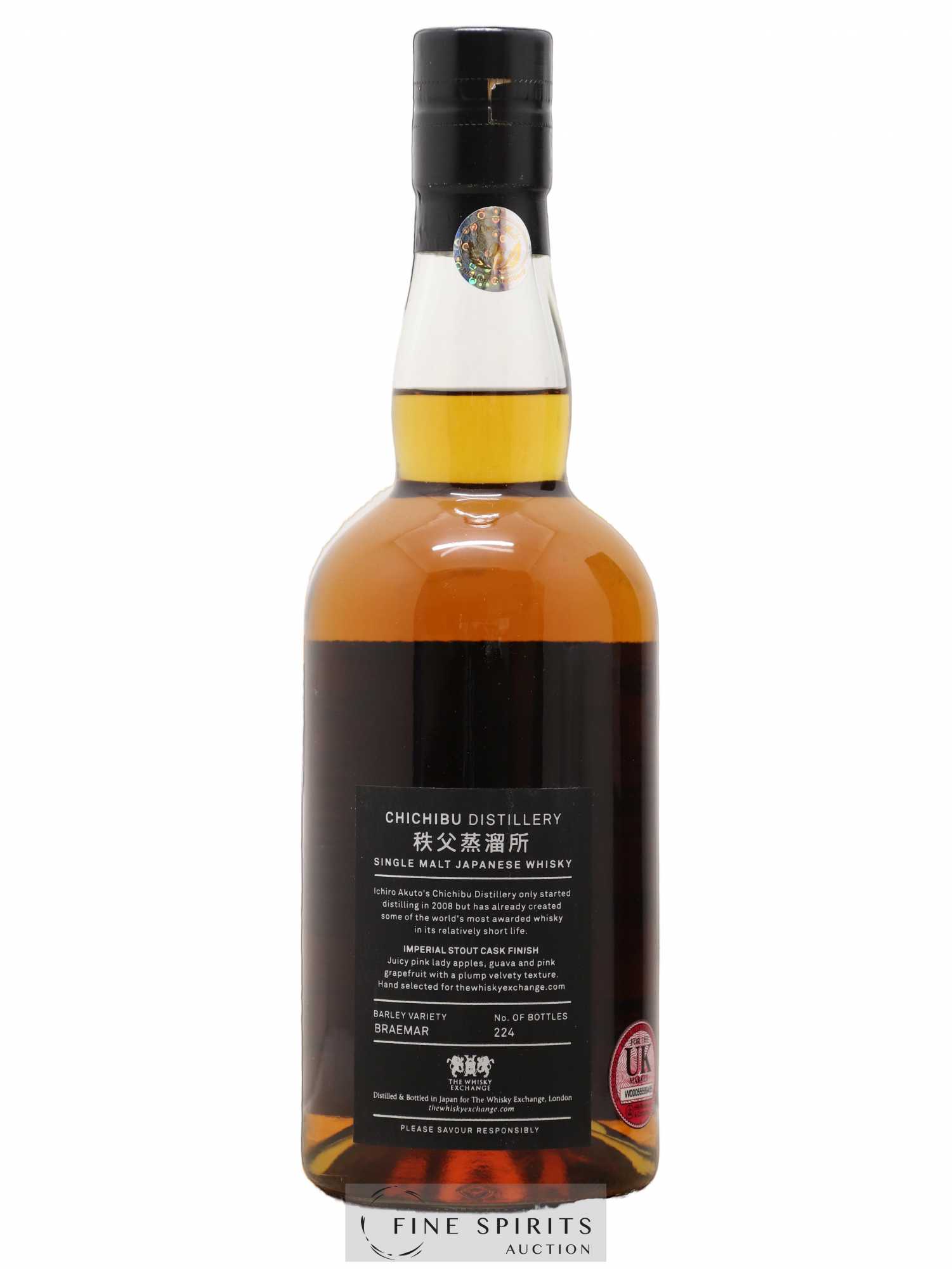Chichibu 2011 Of. Imperial Stout Cask n°5577 - One of 224 - bottled 2020 The Whisky Exchange Ichiro's Malt - Lot de 1 bouteille - 2