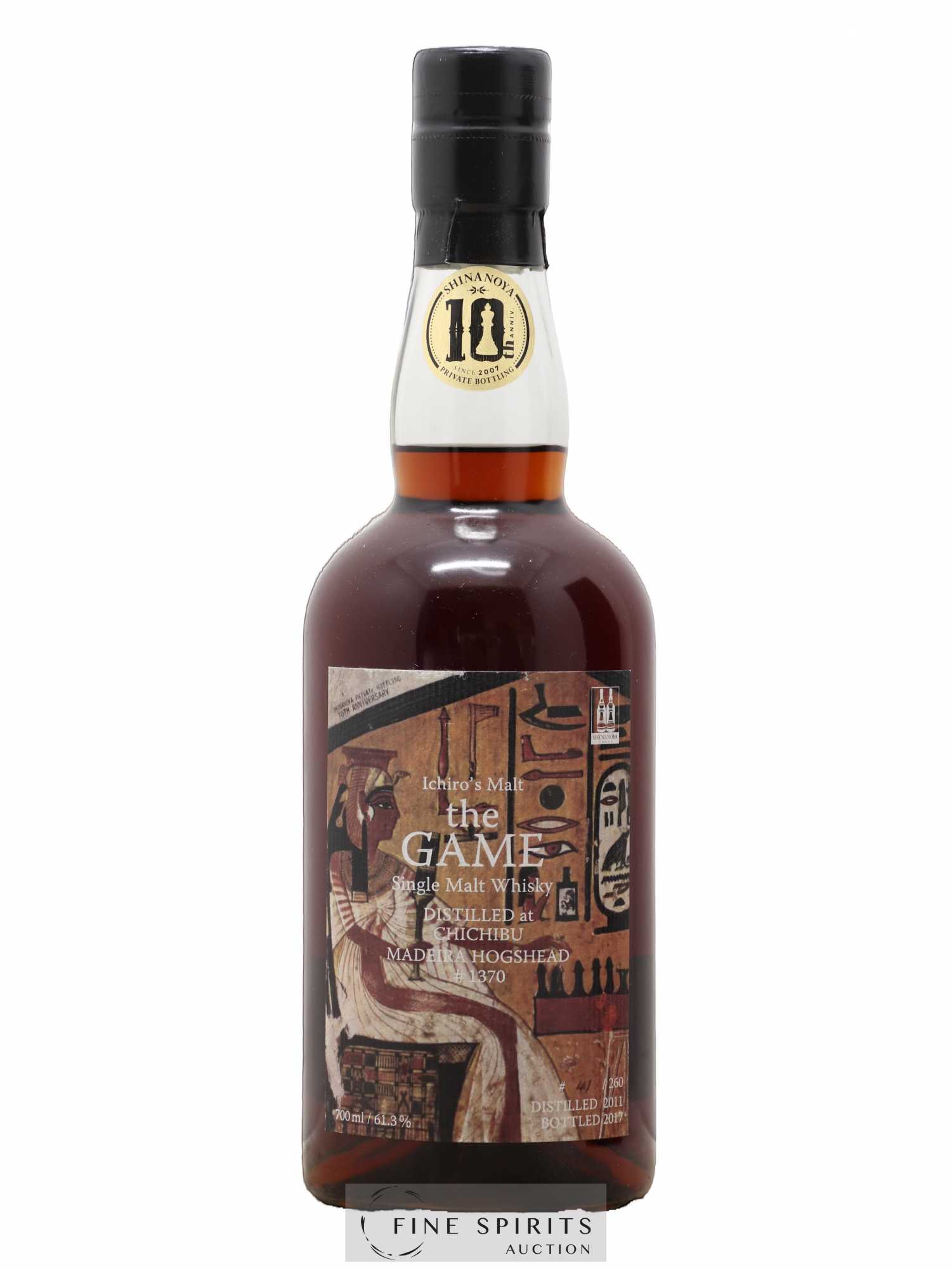 Chichibu 2011 Of. The Game Hogshead n°1370 - One of 260 - bottled 2017 Ichiro's Malt - Lot de 1 bouteille - 1