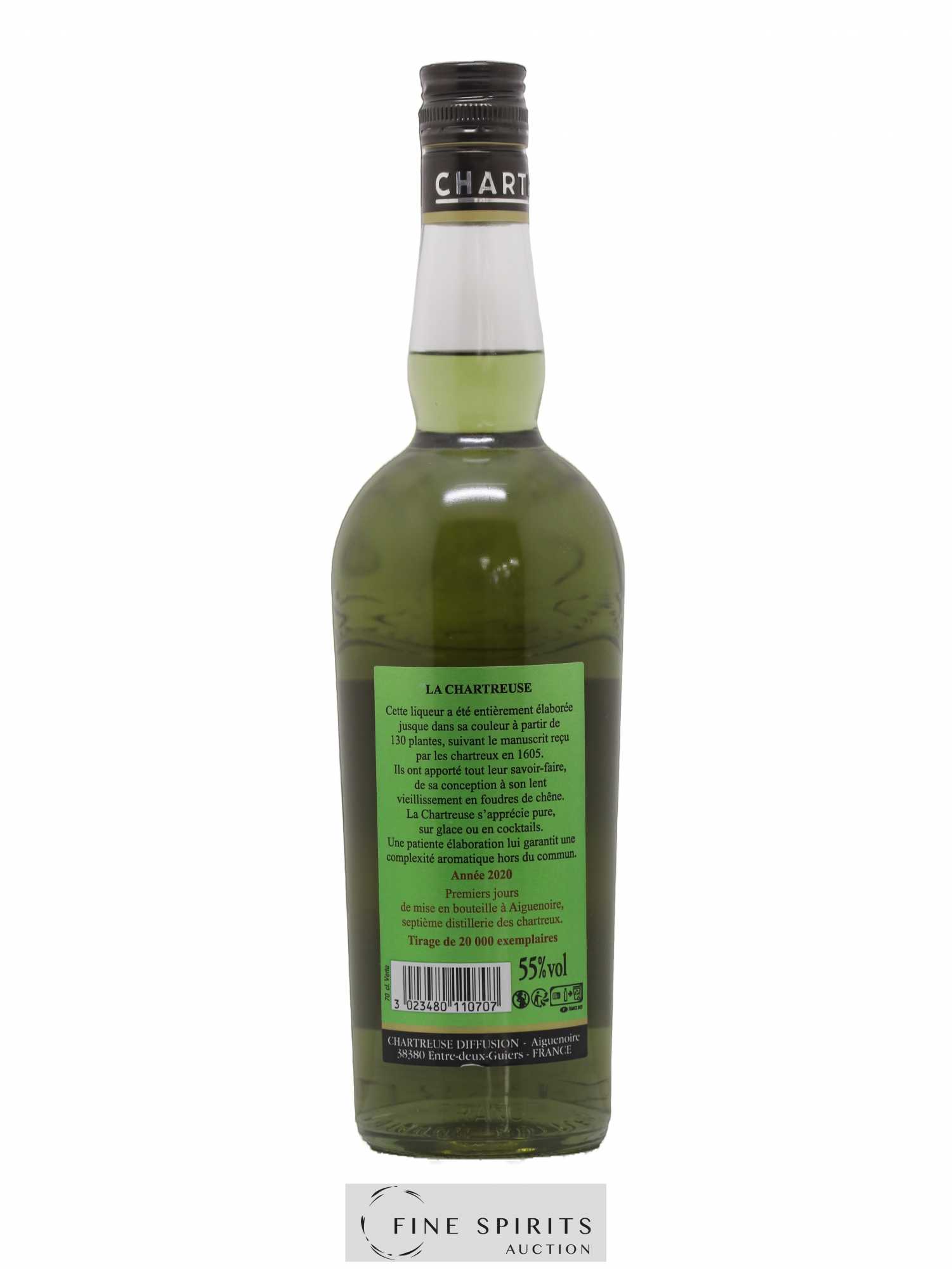Chartreuse Of. Verte Mise 2020 (Aiguenoire) - One of 20000 - Lot de 1 bouteille - 1
