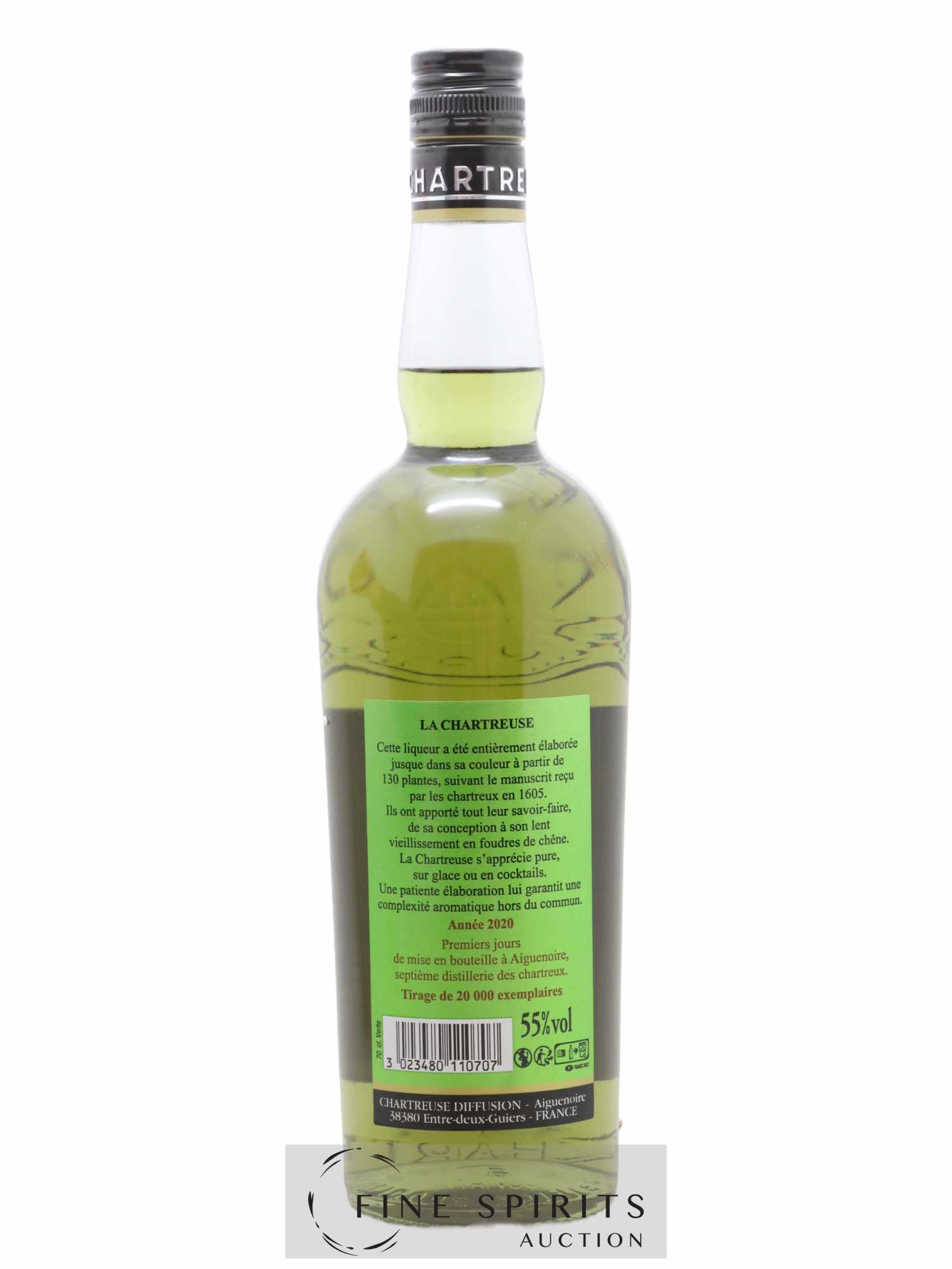 Chartreuse Of. Verte Mise 2020 (Aiguenoire) - One of 20000 - Lot de 1 bouteille - 1