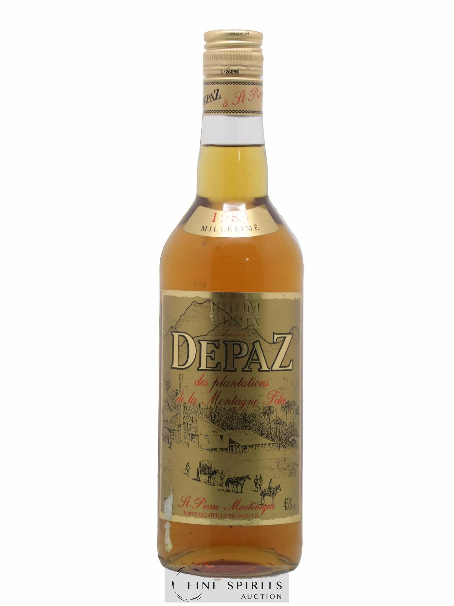 Depaz 1984 Of. Plantations de la Montagne Pelée - Lot de 1 bouteille - 0