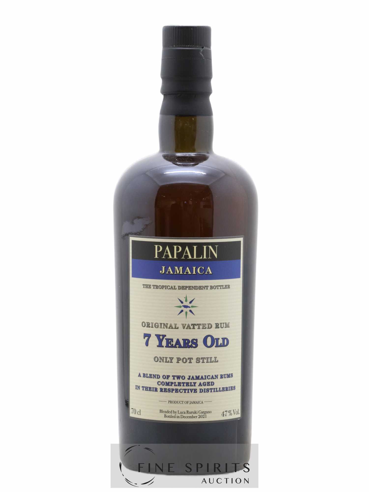 Papalin 7 years Of. Only Pot Still - bottled 2021 - Lot de 1 bouteille - 1