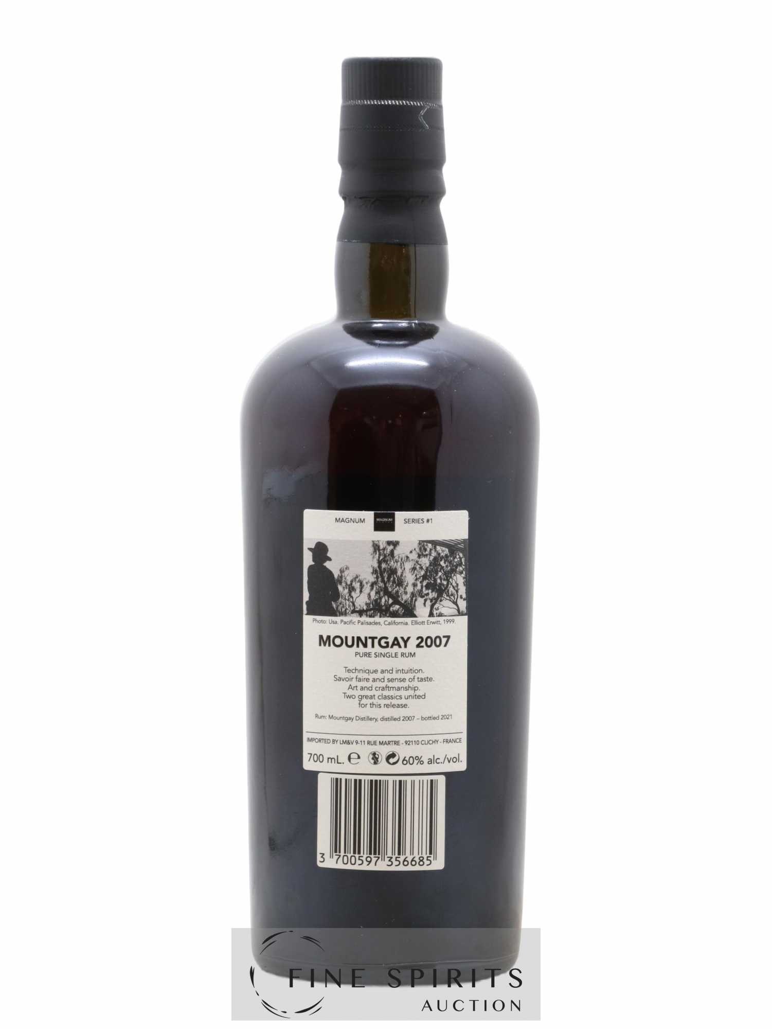 Mount Gay 14 years 2007 Of. Elliot Erwitt Edition Magnum Series n°1 - bottled 2021 LM&V - Lot de 1 bouteille - 2
