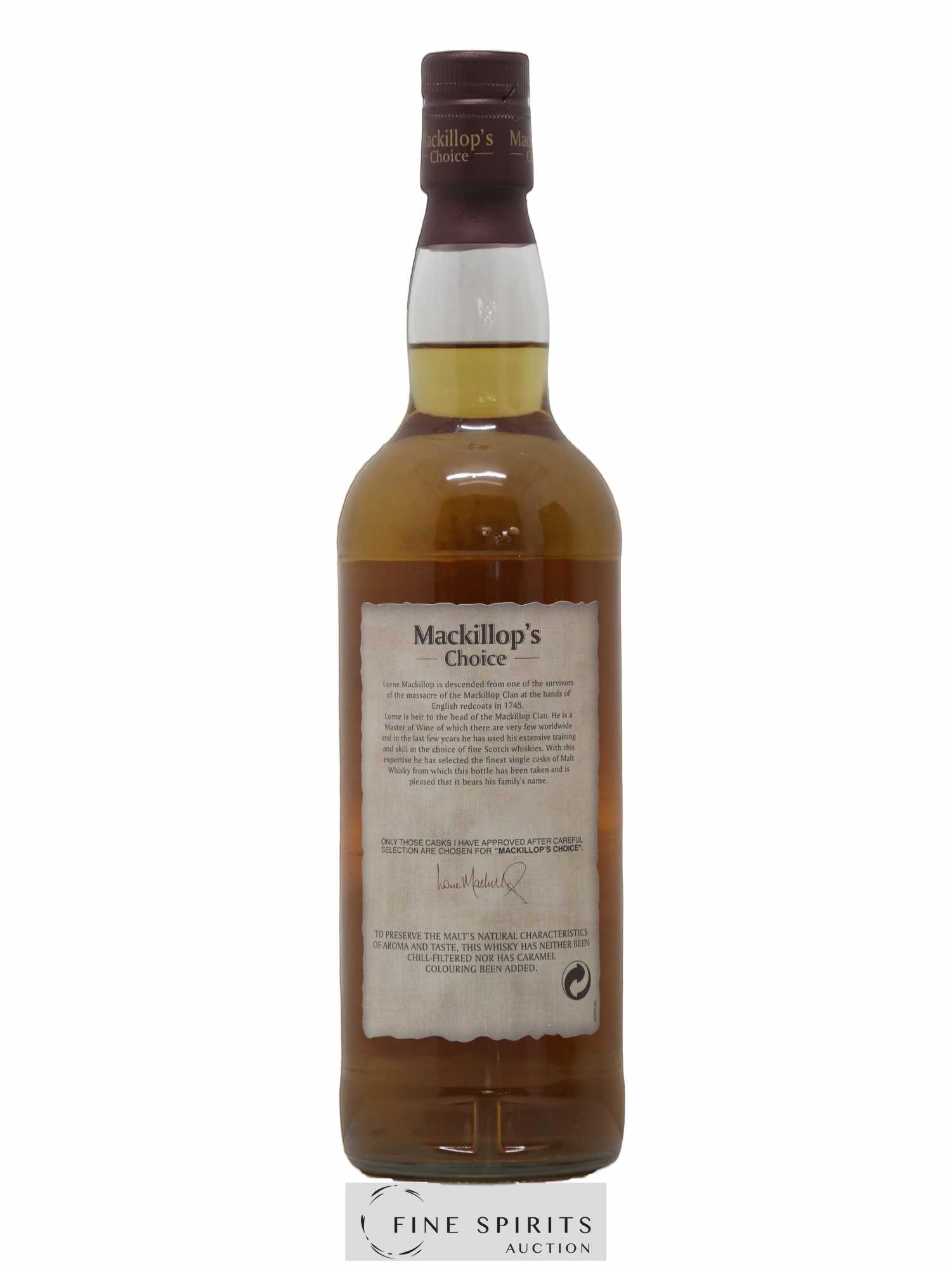 Longmorn 1988 MacKillop & Co. Mackillop's Choice Single Cask n°12811 - One of 265 - bottled 2014 Cask Strength - Lot de 1 bouteille - 2