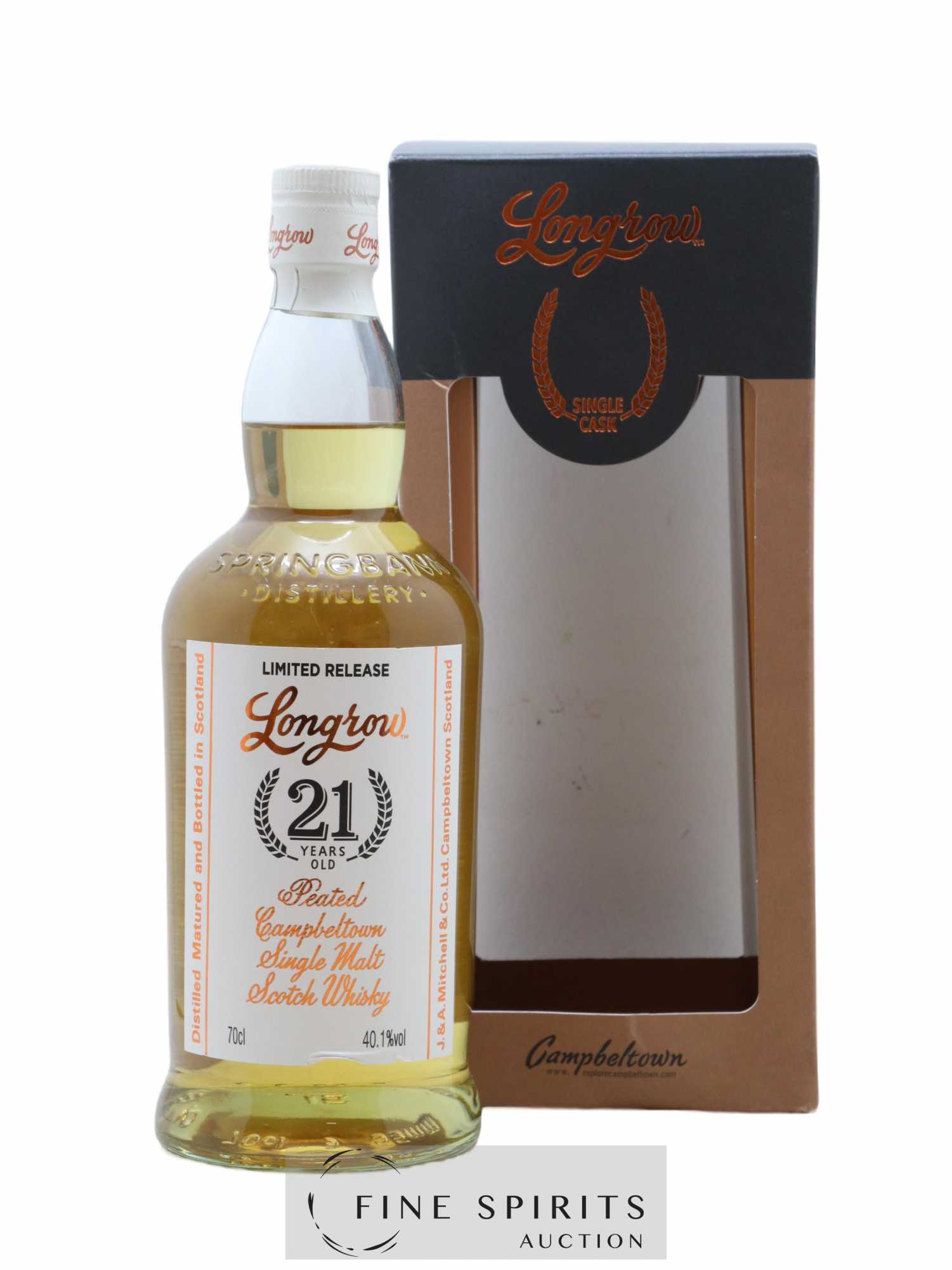 Longrow 21 years Of. Peated Single Cask - One of 216 Dugas - Lot de 1 bouteille - 0