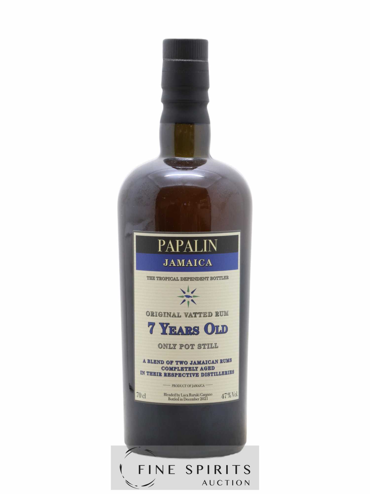 Papalin 7 years Of. Only Pot Still - bottled 2021 - Lot de 1 bouteille - 1