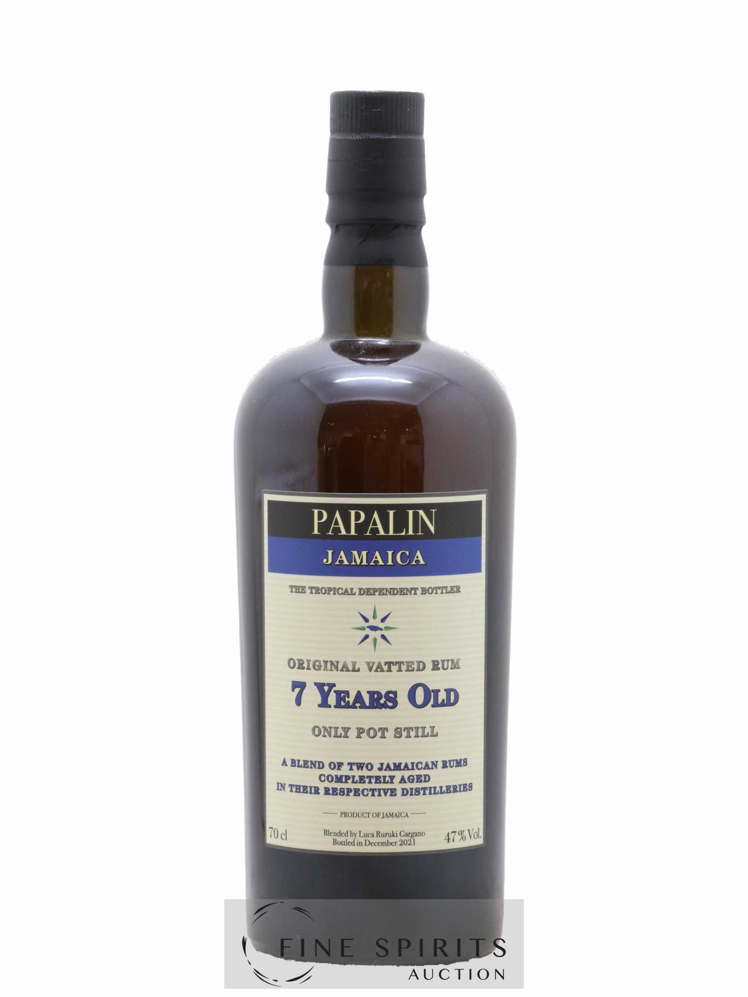 Papalin 7 years Of. Only Pot Still - bottled 2021 - Lot de 1 bouteille - 1