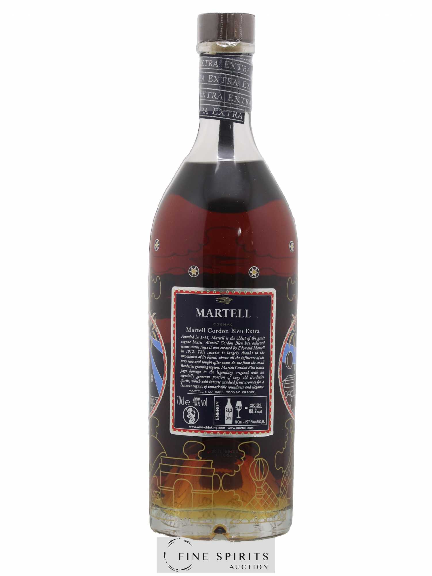 Martell Of. Cordon Bleu Extra Martell à Paris - Lot de 1 bouteille - 1