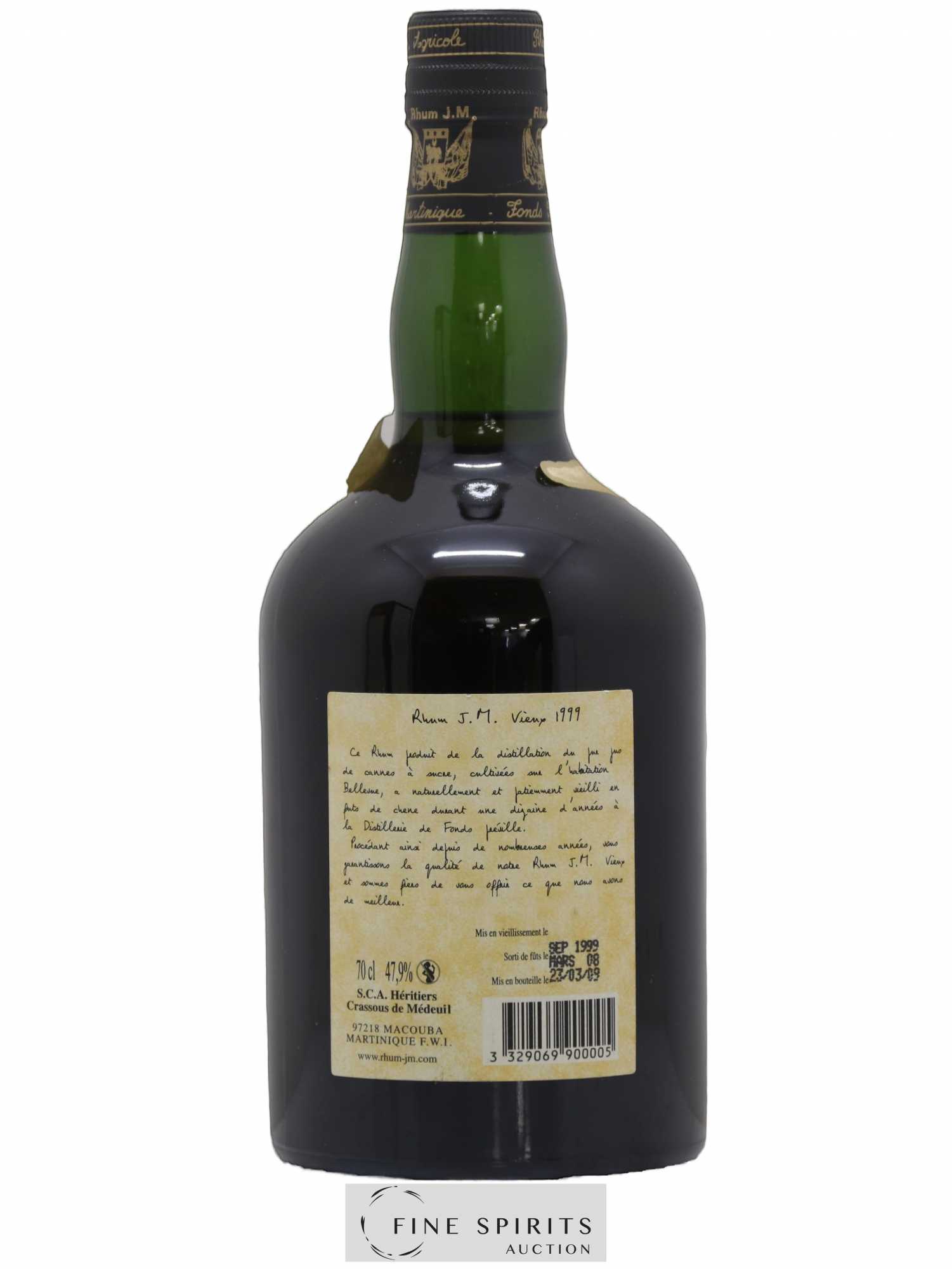 J.M 1999 Of. bottled 2009 - Posten von 1 Flasche - 2