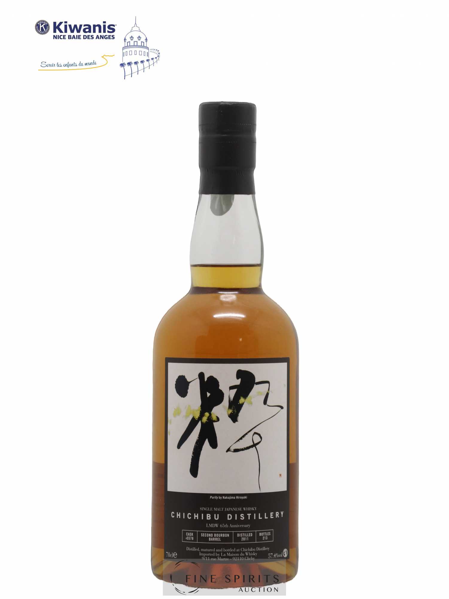 Chichibu 2011 Of. Cask n°5578 - One of 213 LMDW 65th Anniversary - Lot de 1 bouteille - 1