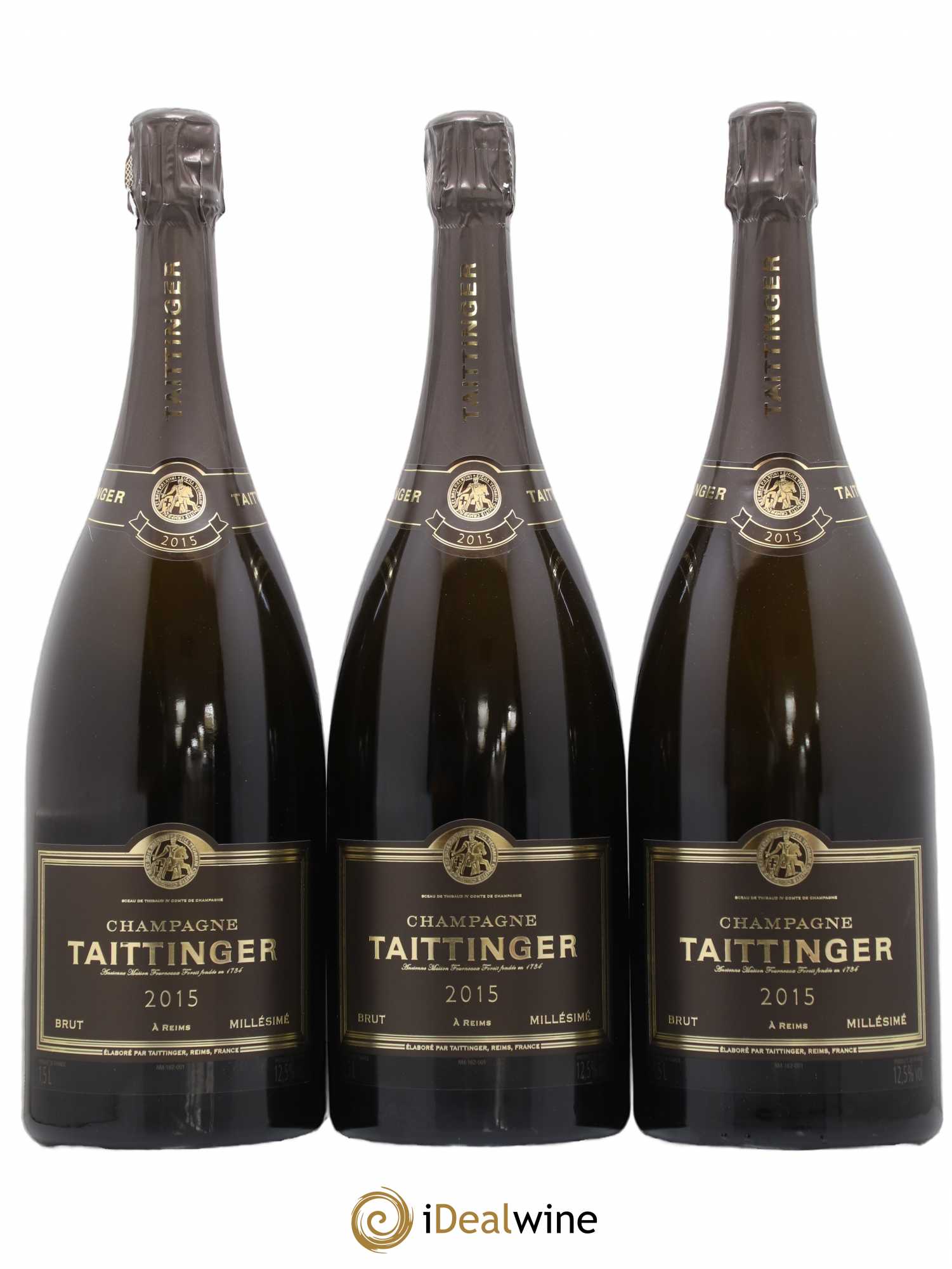 Brut Réserve Taittinger 2015 - Lot de 3 magnums - 0