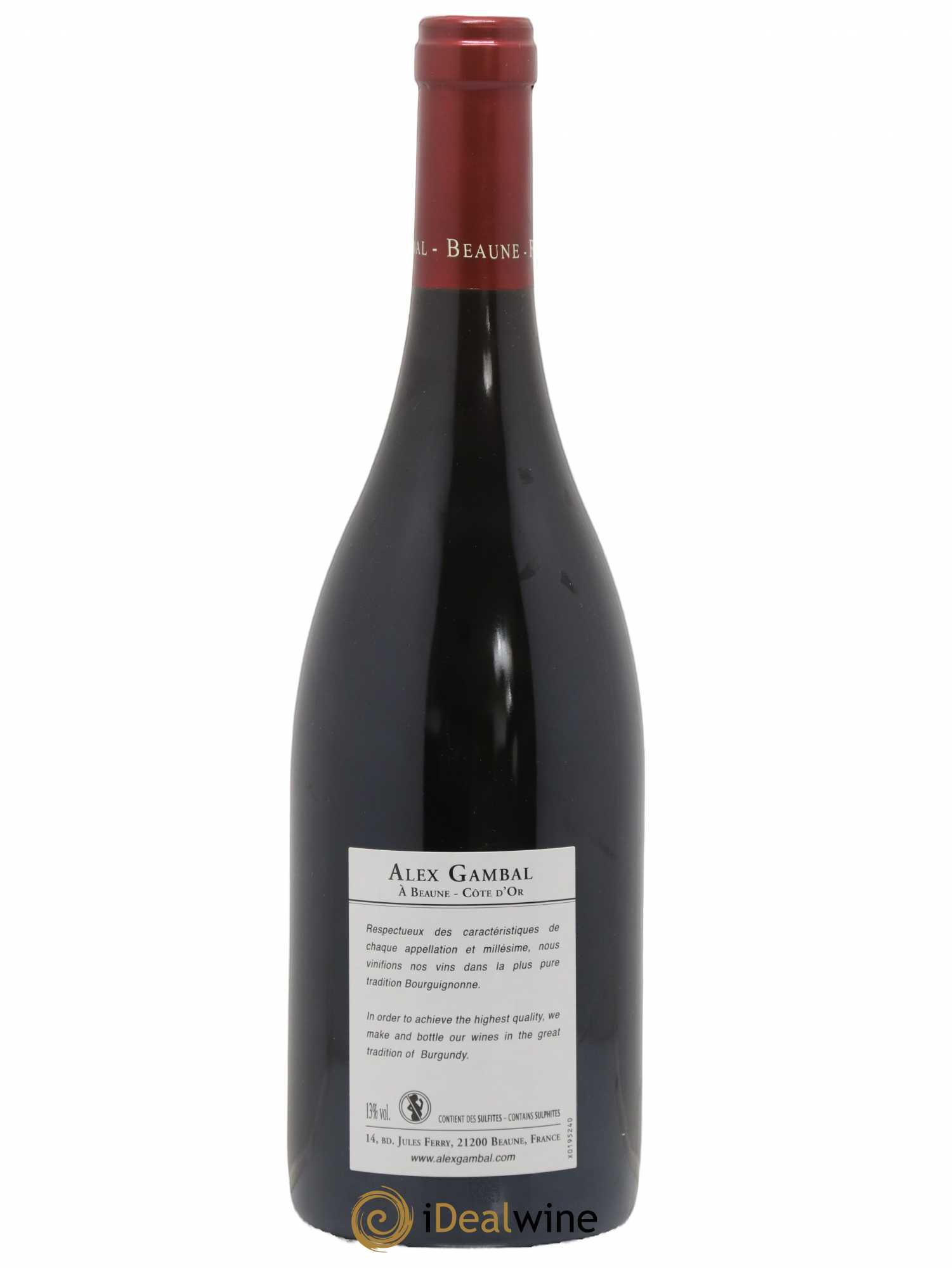 Charmes-Chambertin Grand Cru Alex Gambal (Domaine) 2016 - Lot de 1 bouteille - 1