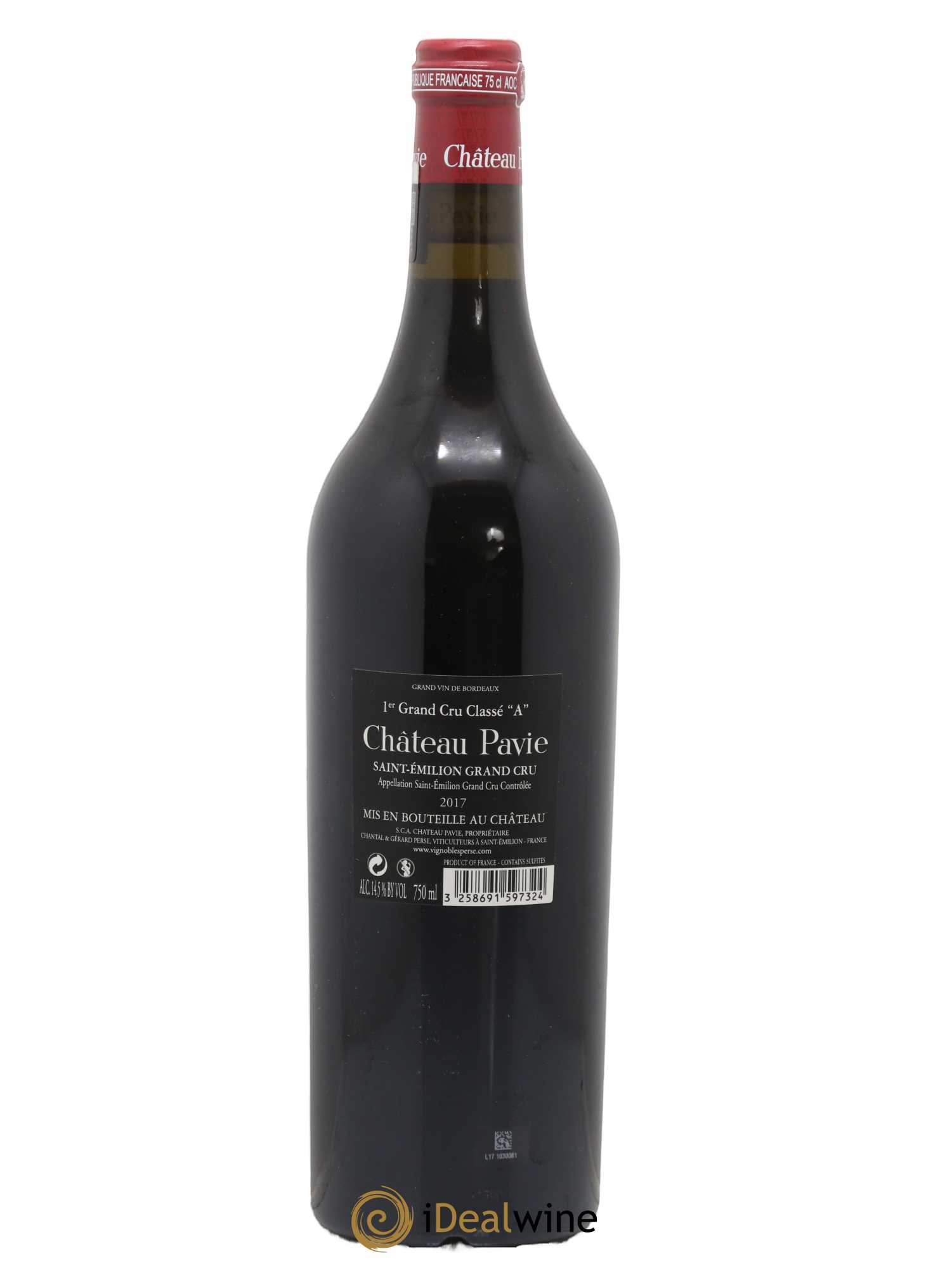 Château Pavie 1er Grand Cru Classé A 2017 - Lot de 1 bouteille - 1