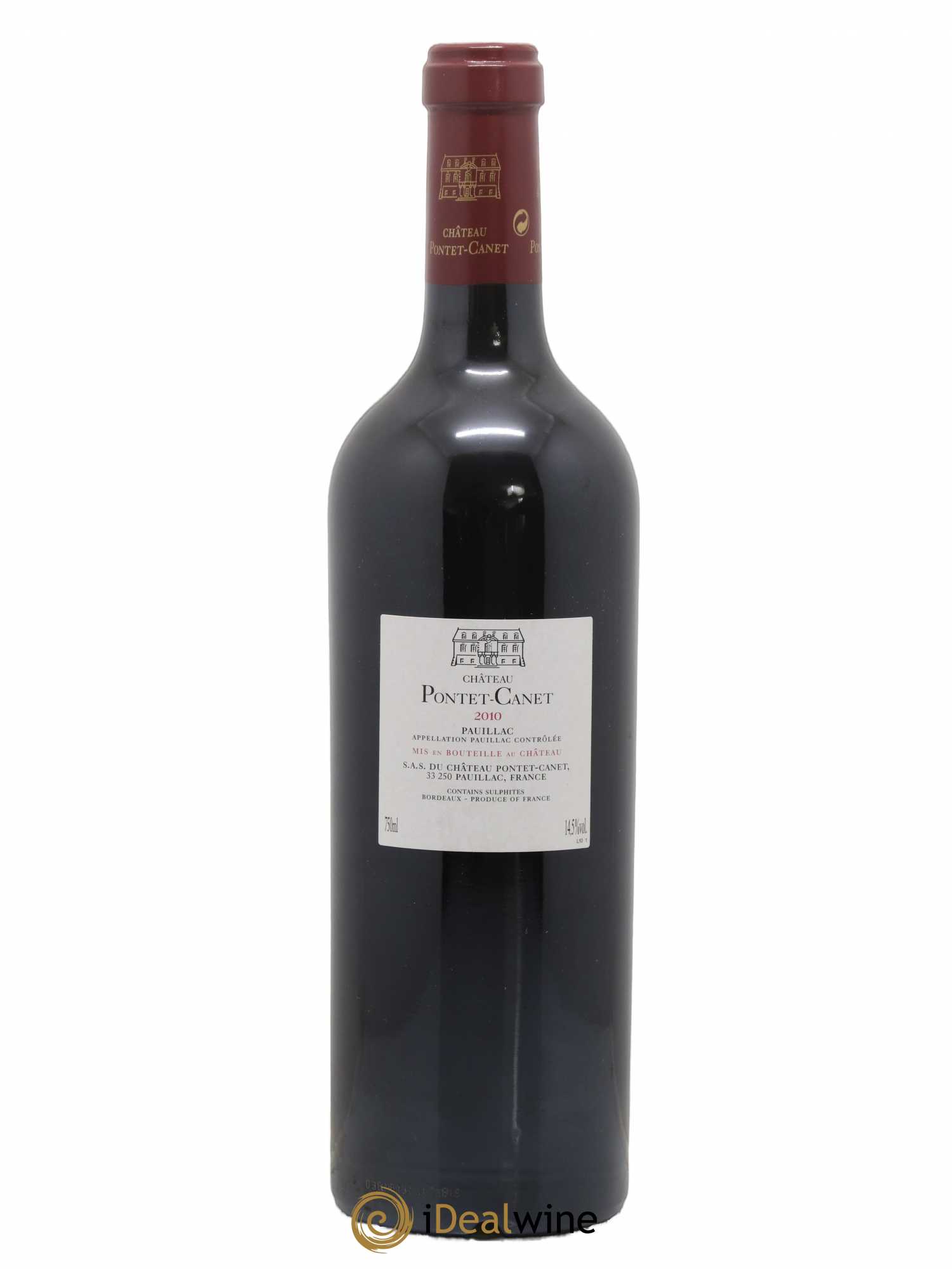 Château Pontet Canet 5ème Grand Cru Classé 2010 - Lot de 1 bouteille - 1