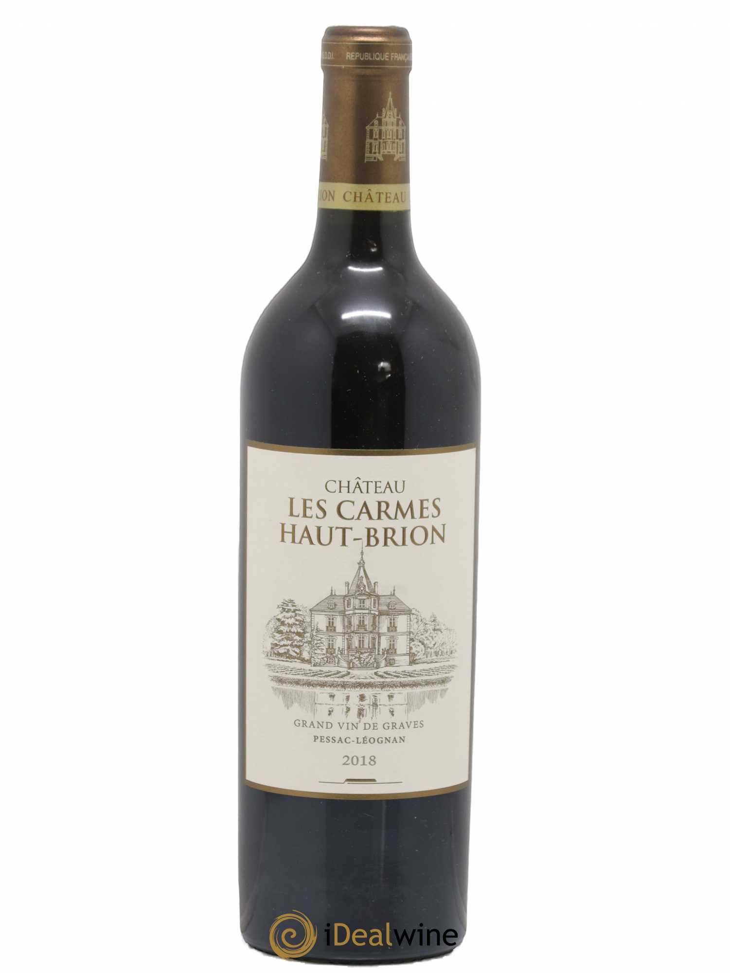 Château Les Carmes Haut-Brion 2018 - Lot de 1 bouteille - 0