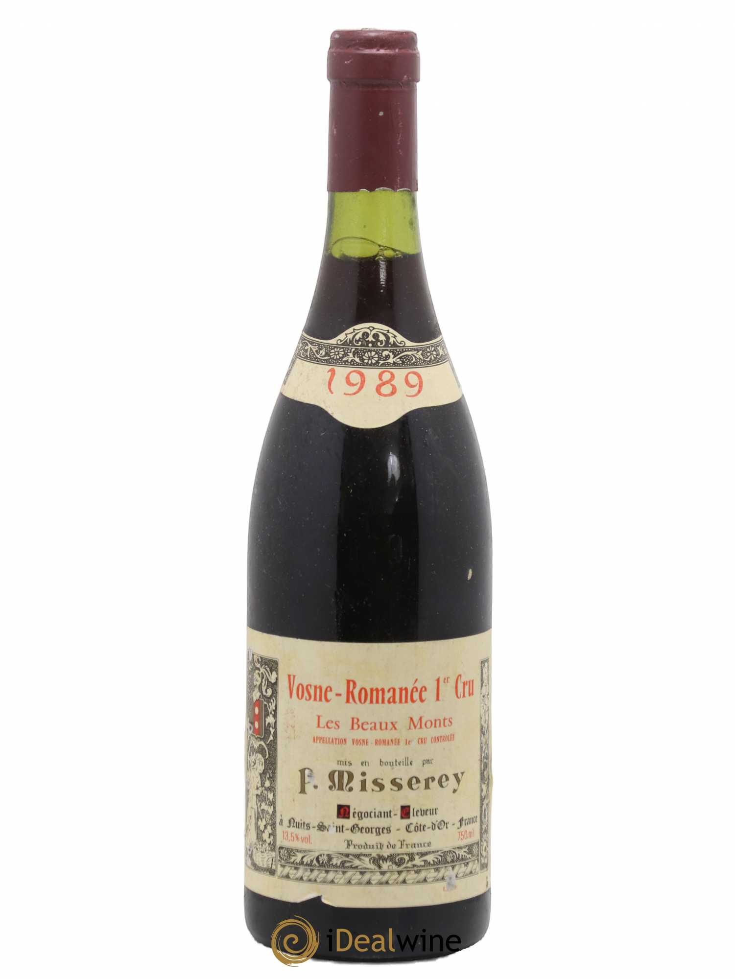 Vosne-Romanée 1er Cru Les Beaux Monts Miserey 1989 - Posten von 1 Flasche - 0