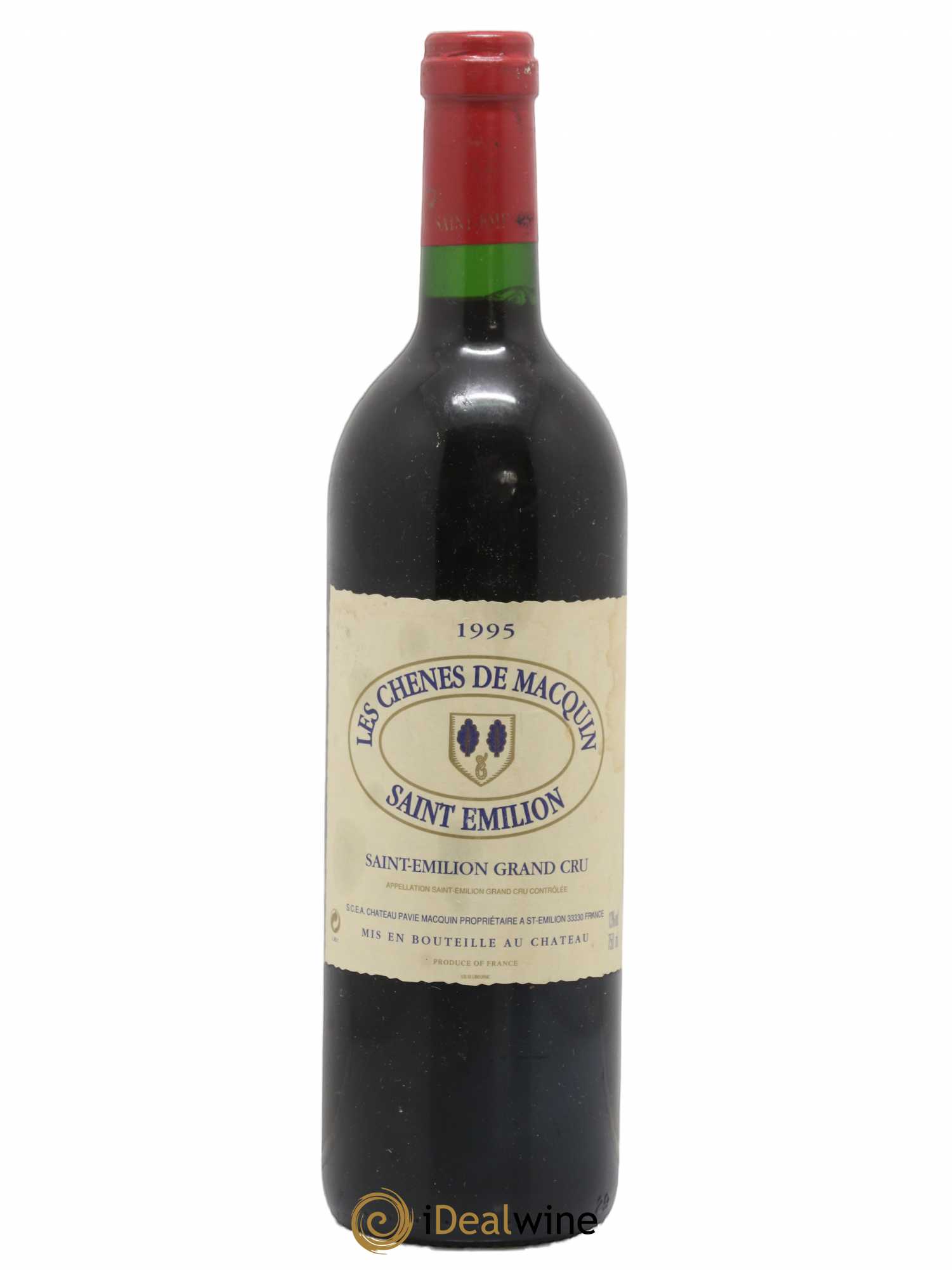 Saint-Émilion Grand Cru Les chênes de Macquin 1995 - Posten von 1 Flasche - 0