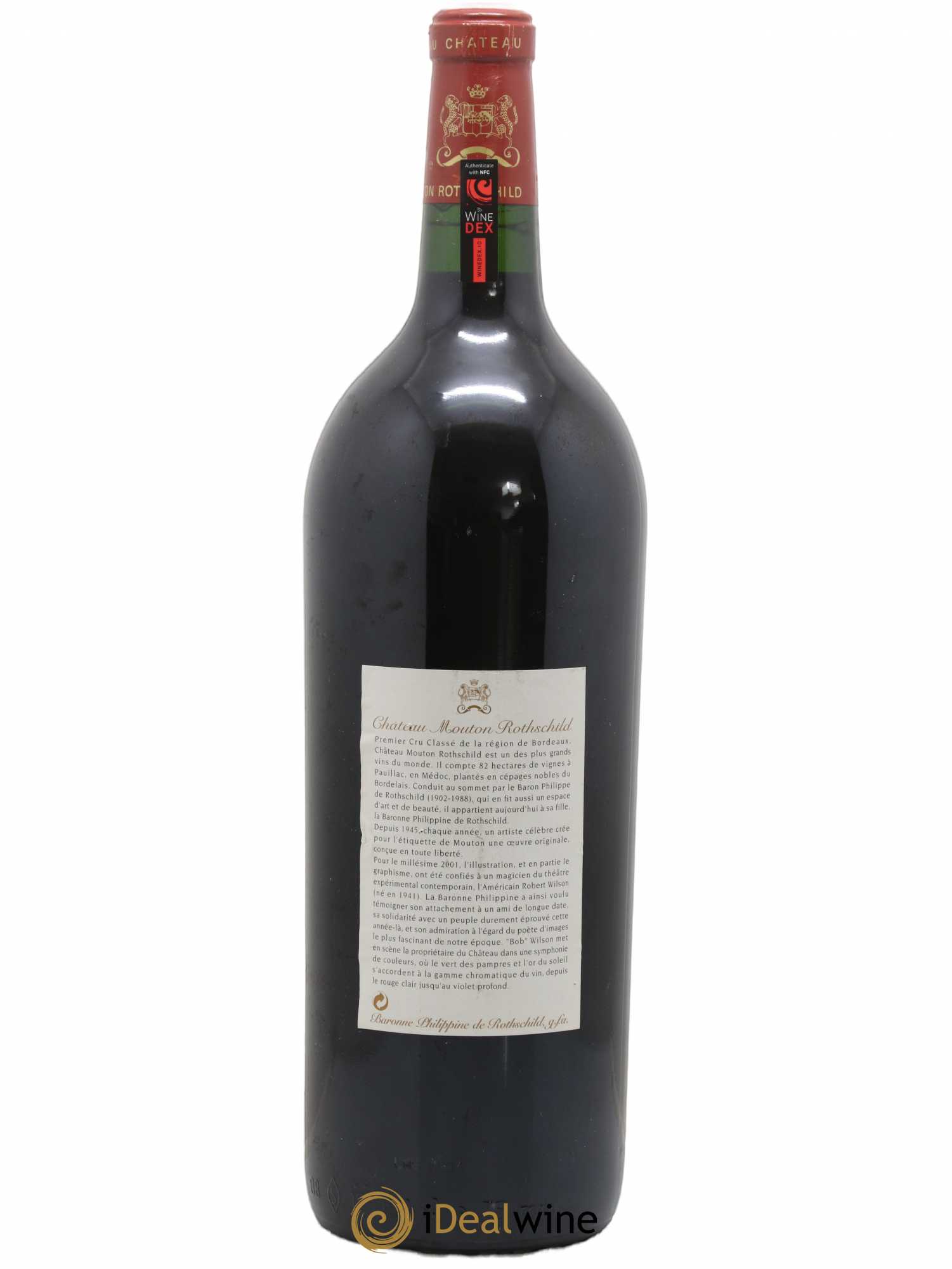 Château Mouton Rothschild 1er Grand Cru Classé 2001 - Lot de 1 magnum - 1