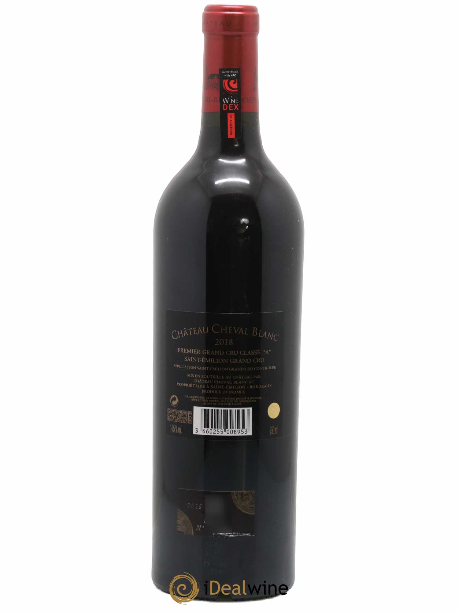 Château Cheval Blanc 1er Grand Cru Classé A 2018 - Lot de 1 bouteille - 1