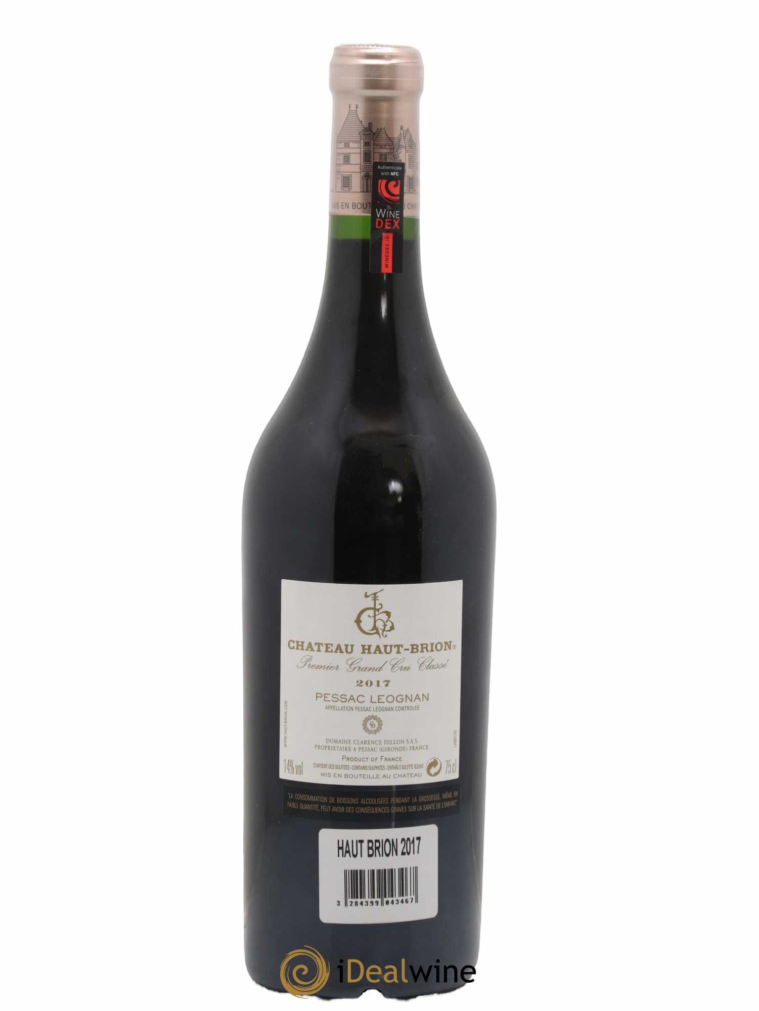 Château Haut Brion 1er Grand Cru Classé 2017 - Lot de 1 bouteille - 1