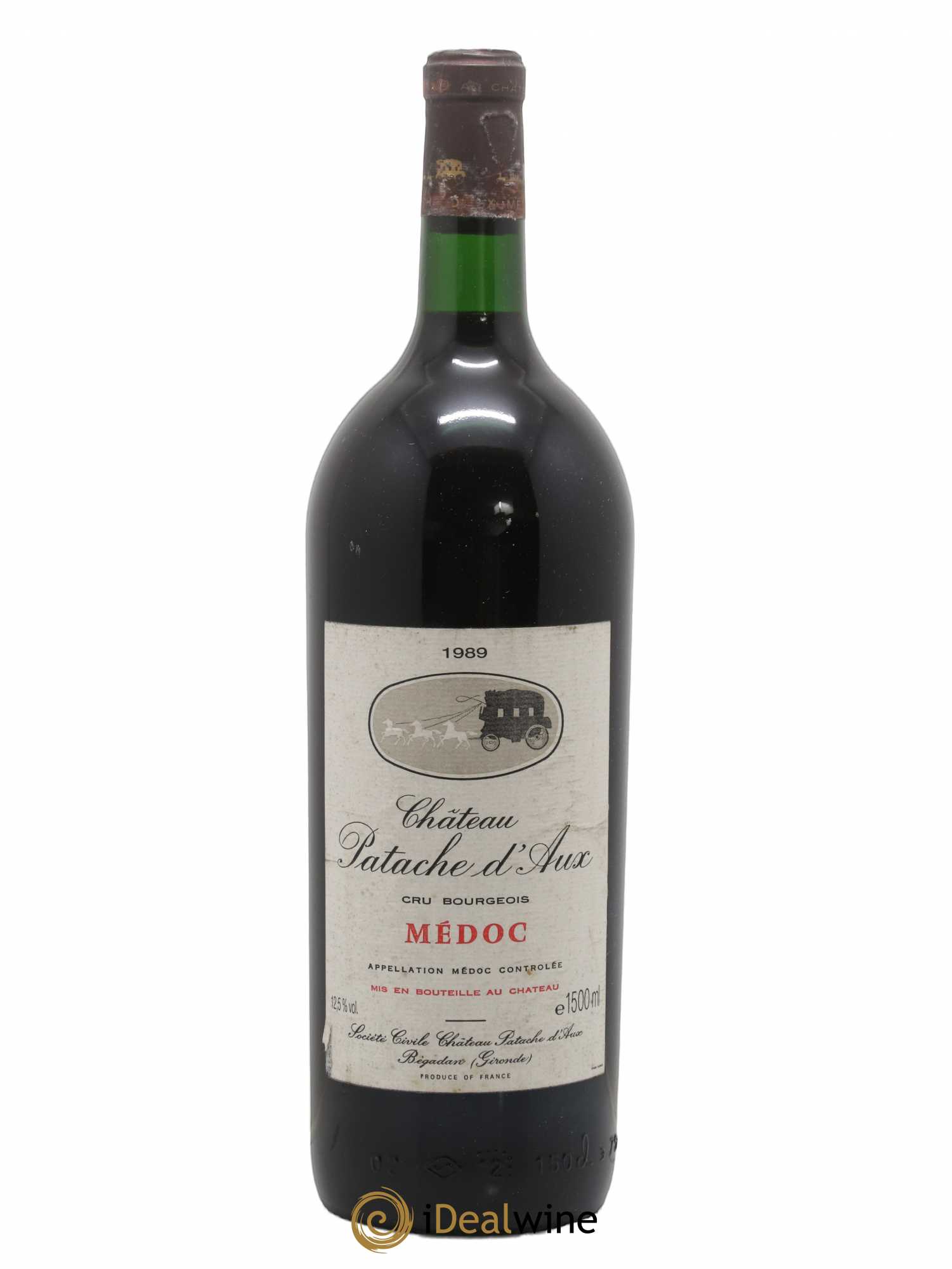 Château Patache d'Aux Cru Bourgeois 1989 - Lot de 1 magnum - 0