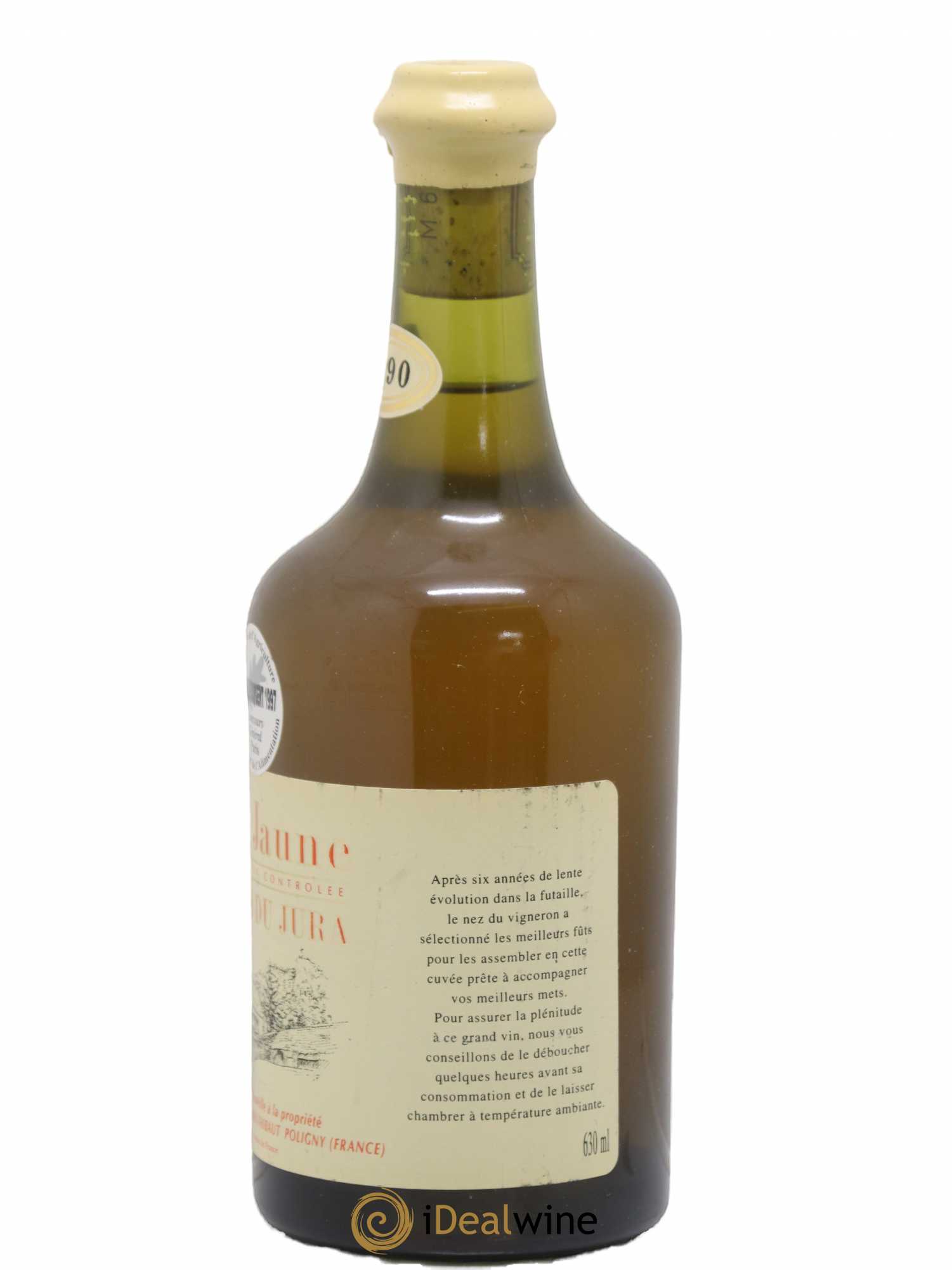 Côtes du Jura Vin Jaune Morel Thibaut 1990 - Lot de 1 bouteille - 1