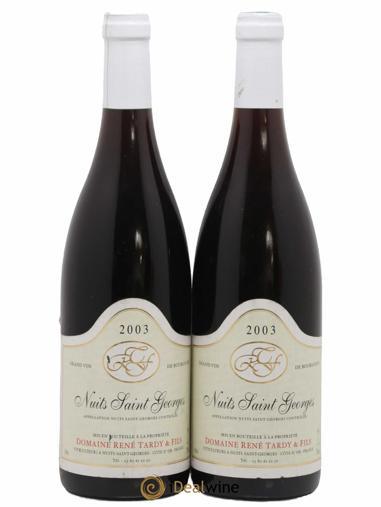 Nuits-Saint-Georges Rene Tardy Pere Et Fils 2003 - Lot de 2 bouteilles - 0