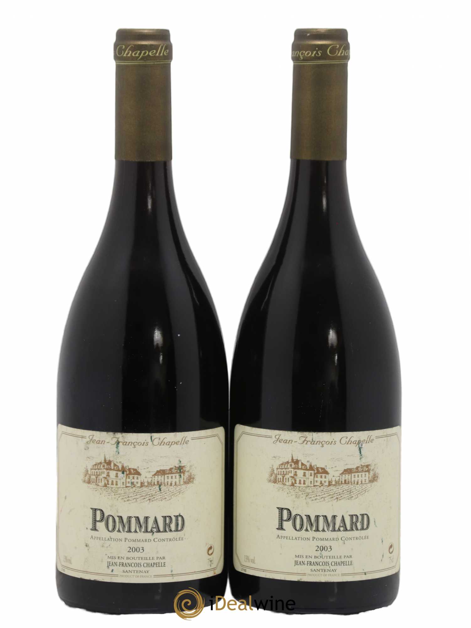 Pommard Jean-François Chapelle 2003 - Lot de 2 bouteilles - 0