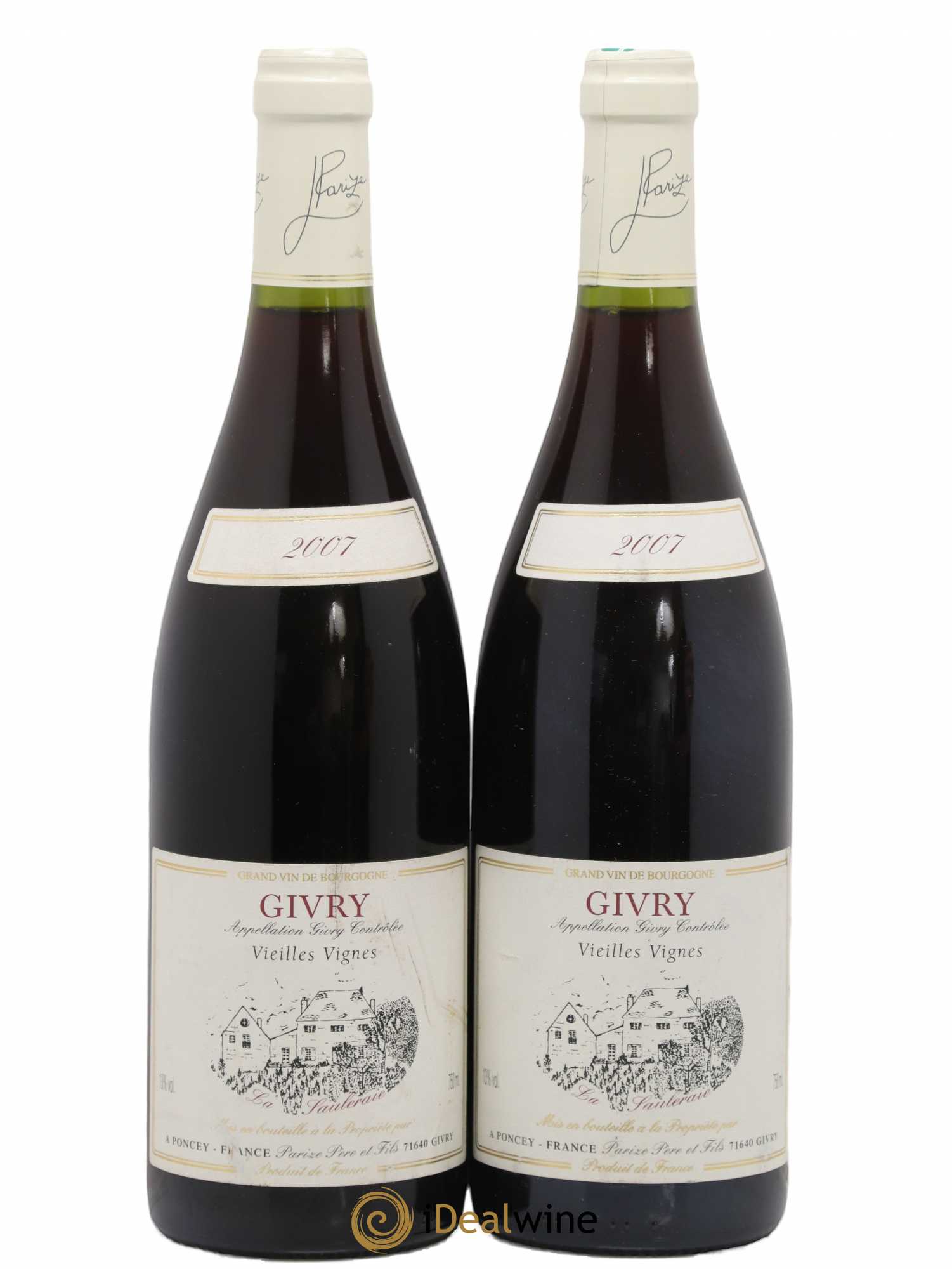 Givry Vielles Vignes Domaine Parize Pere Et Fils 2007 - Posten von 2 Flaschen - 0