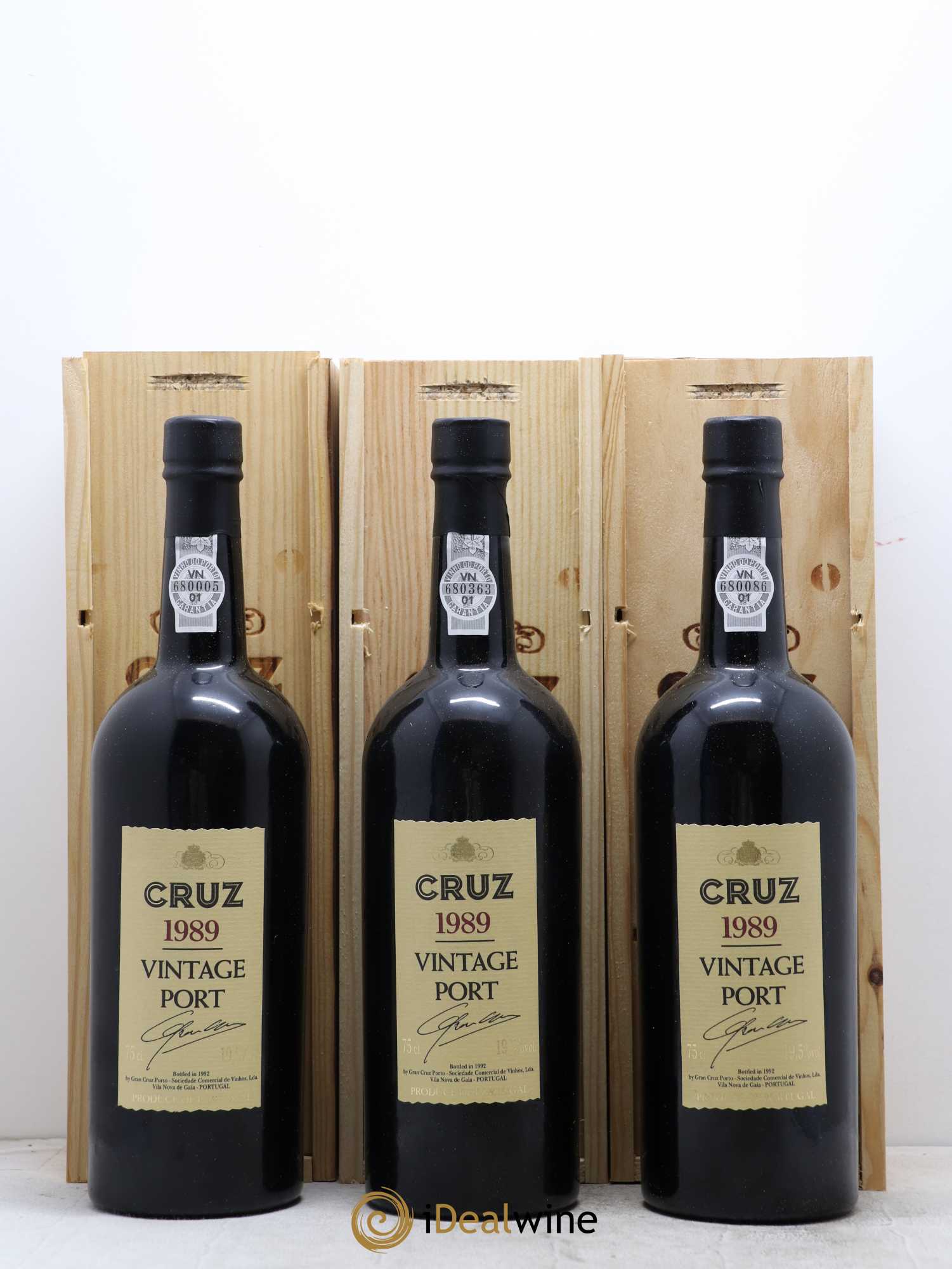 Porto Vintage Porto Cruz 1989 - Posten von 3 Flaschen - 0