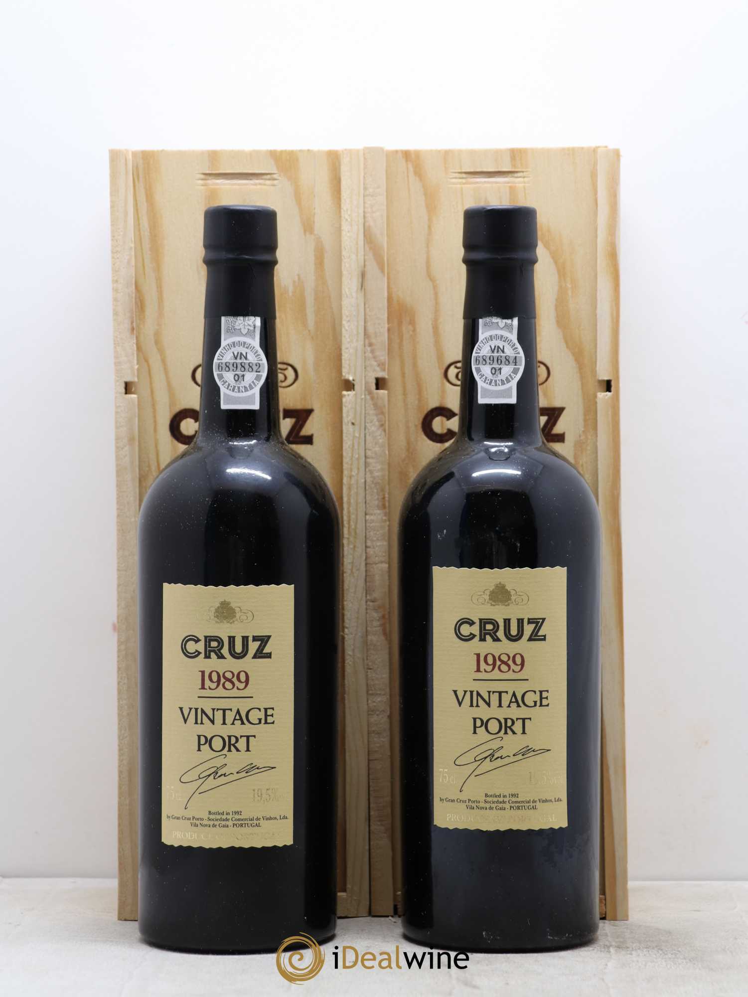 Porto Vintage Porto Cruz 1989 - Posten von 2 Flaschen - 0