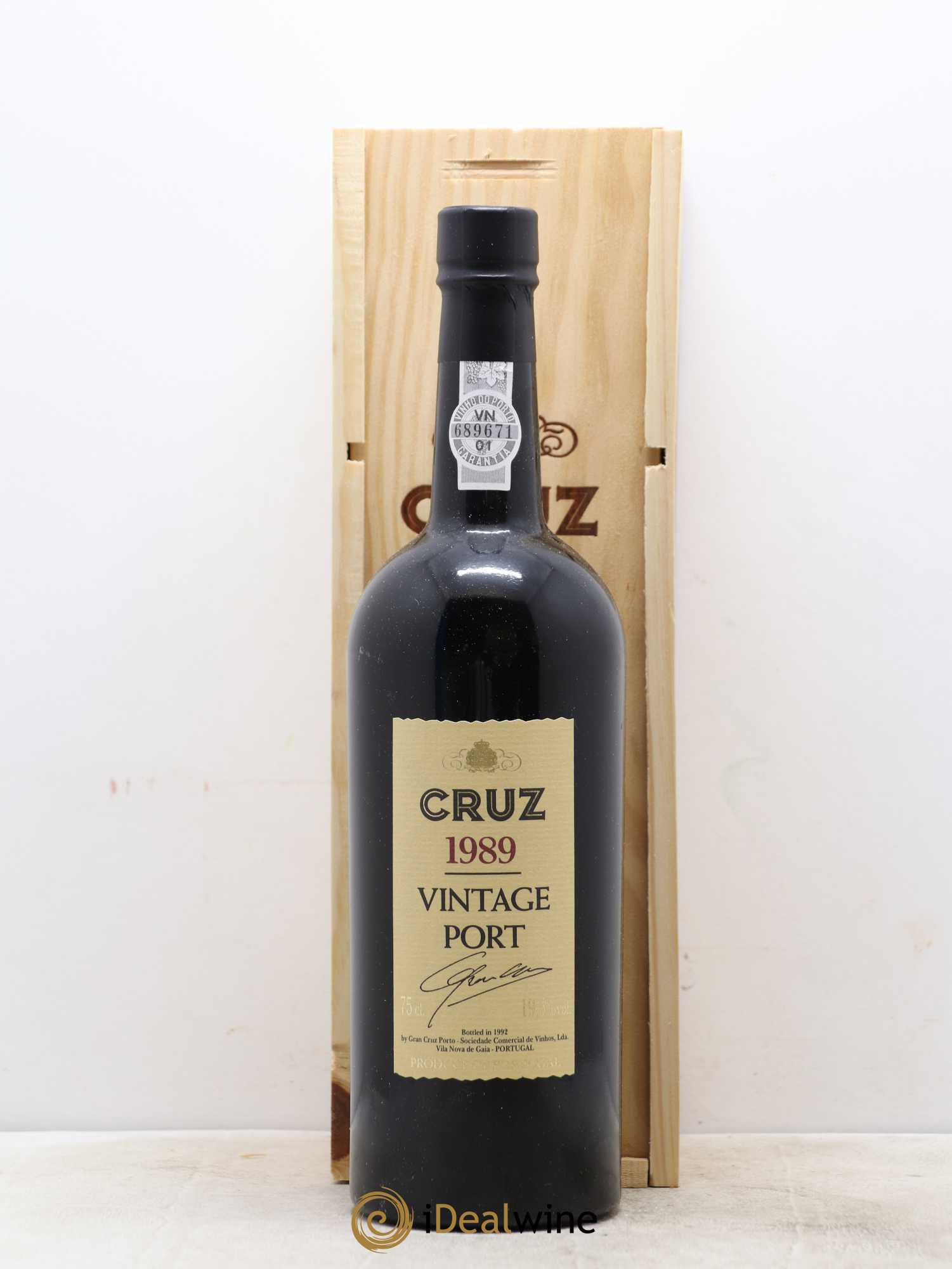 Porto Vintage Porto Cruz 1989 - Lot de 1 bouteille - 0