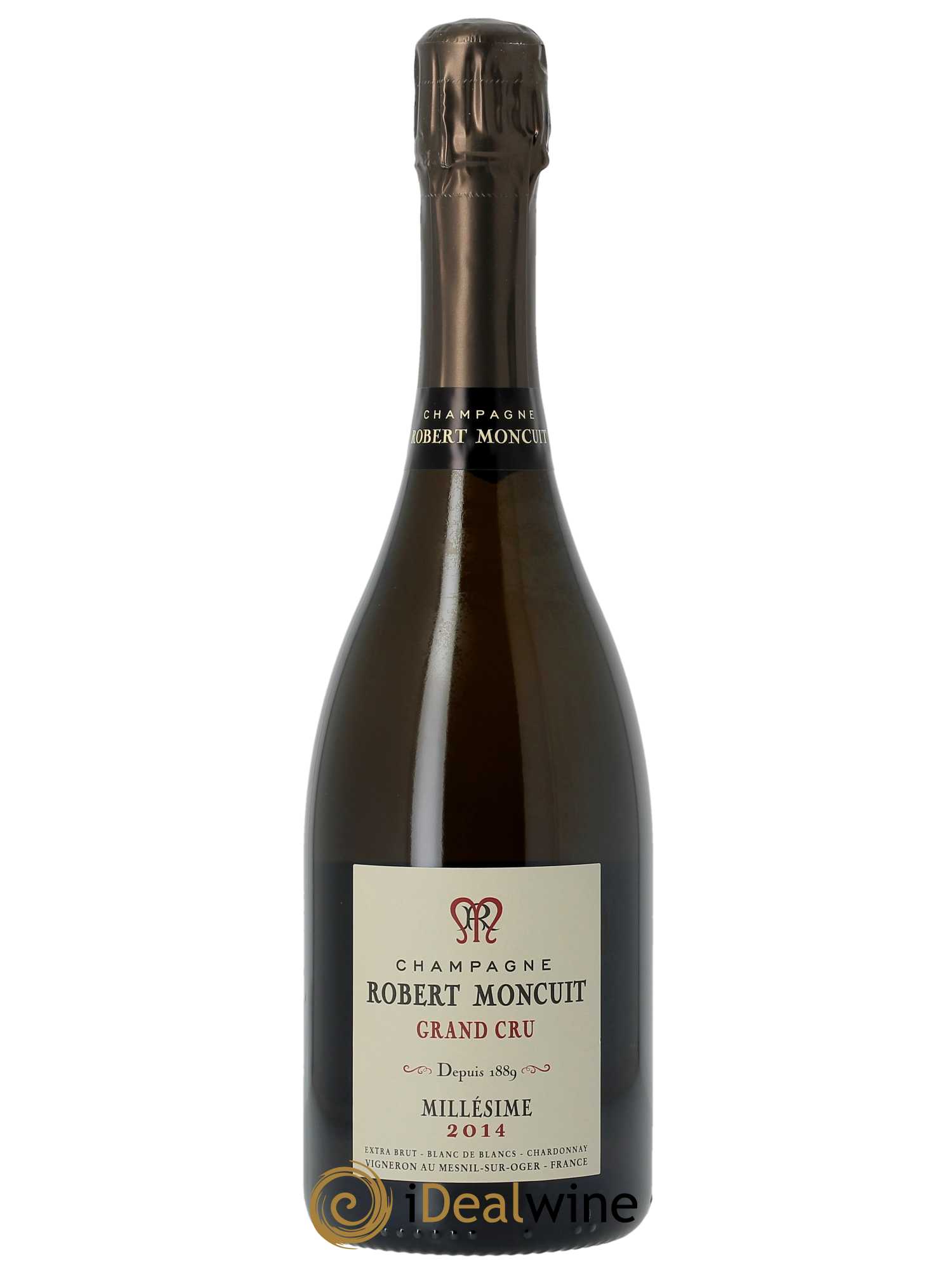 Blanc de Blancs Grand Cru Extra-Brut Robert Moncuit 2014 - Lot de 1 bouteille - 0