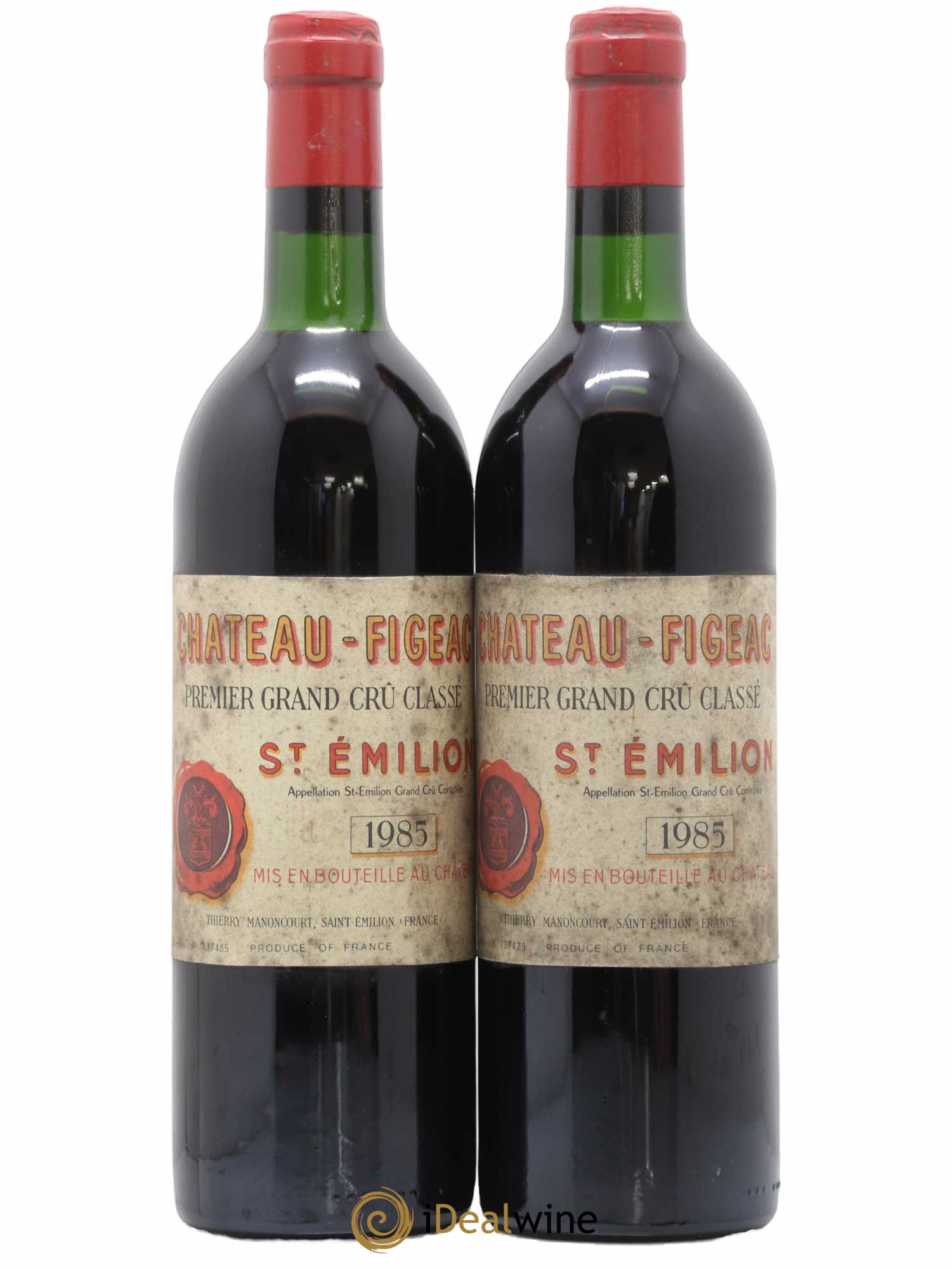Château Figeac 1er Grand Cru Classé A 1985 - Lot de 2 bouteilles - 0