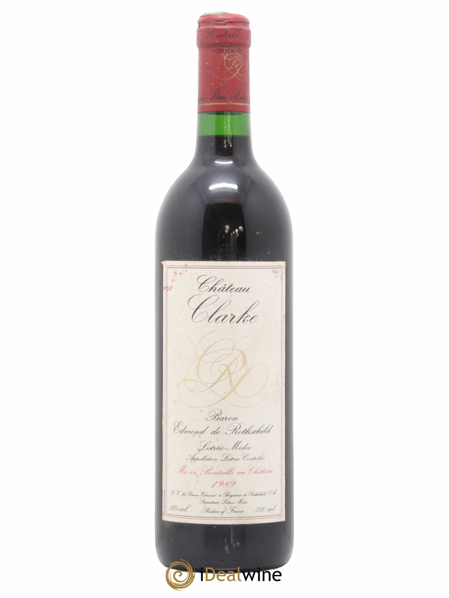 Château Clarke 1989 - Lot de 1 bouteille - 0