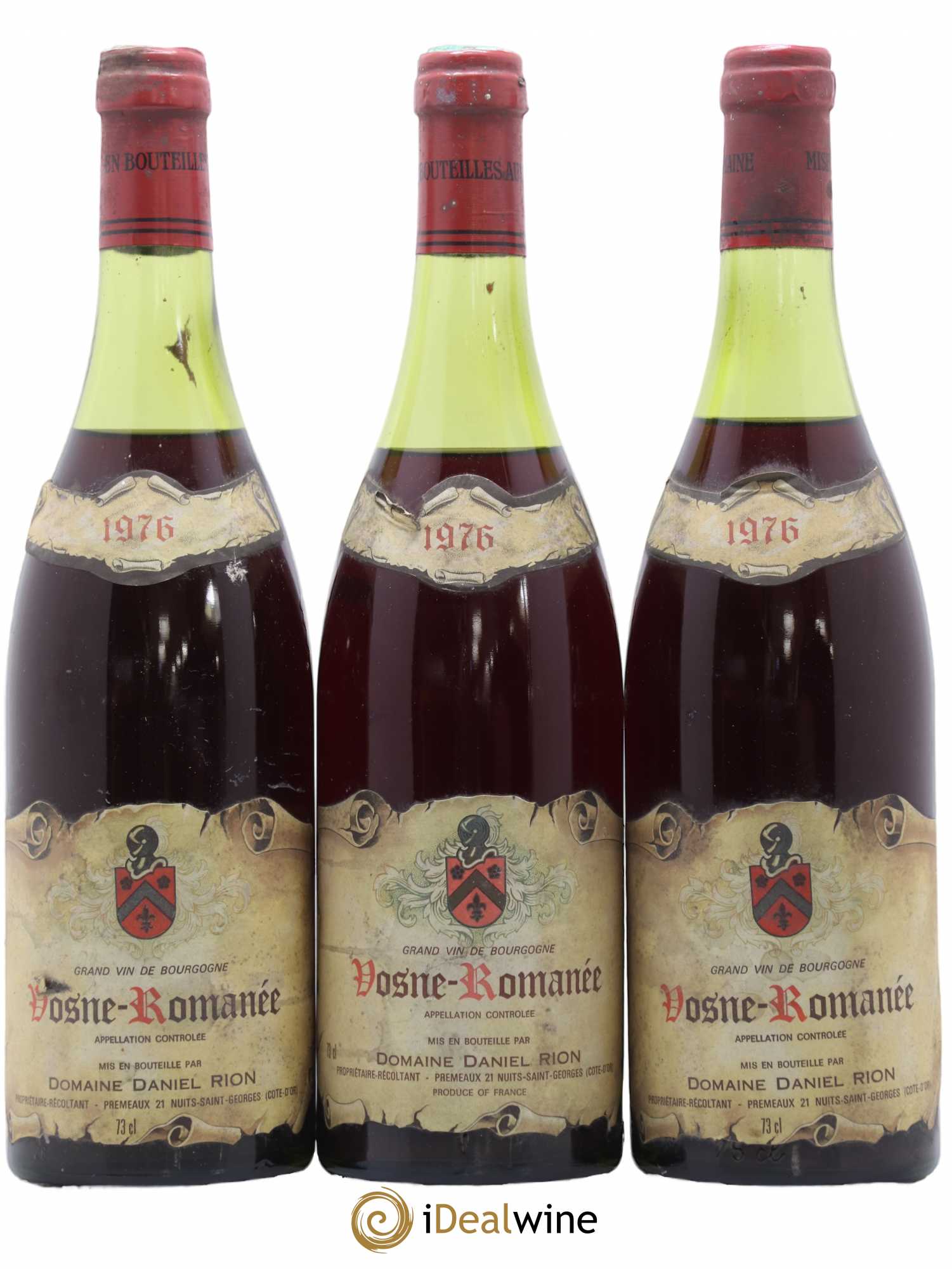 Vosne-Romanée Daniel Rion 1976 - Lot de 3 bouteilles - 0