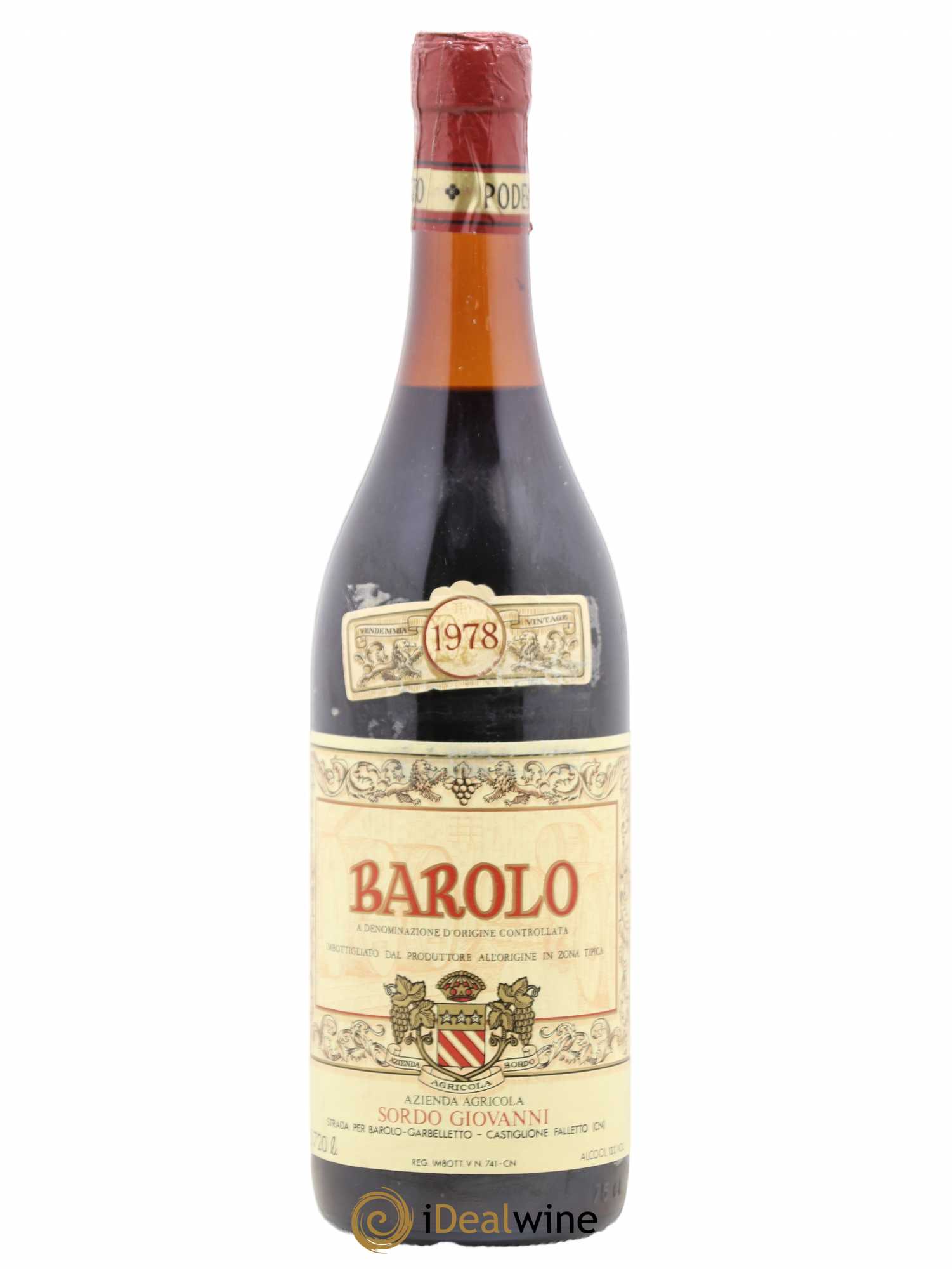 Barolo Sordo Giovanni 1978 - Posten von 1 Flasche - 0
