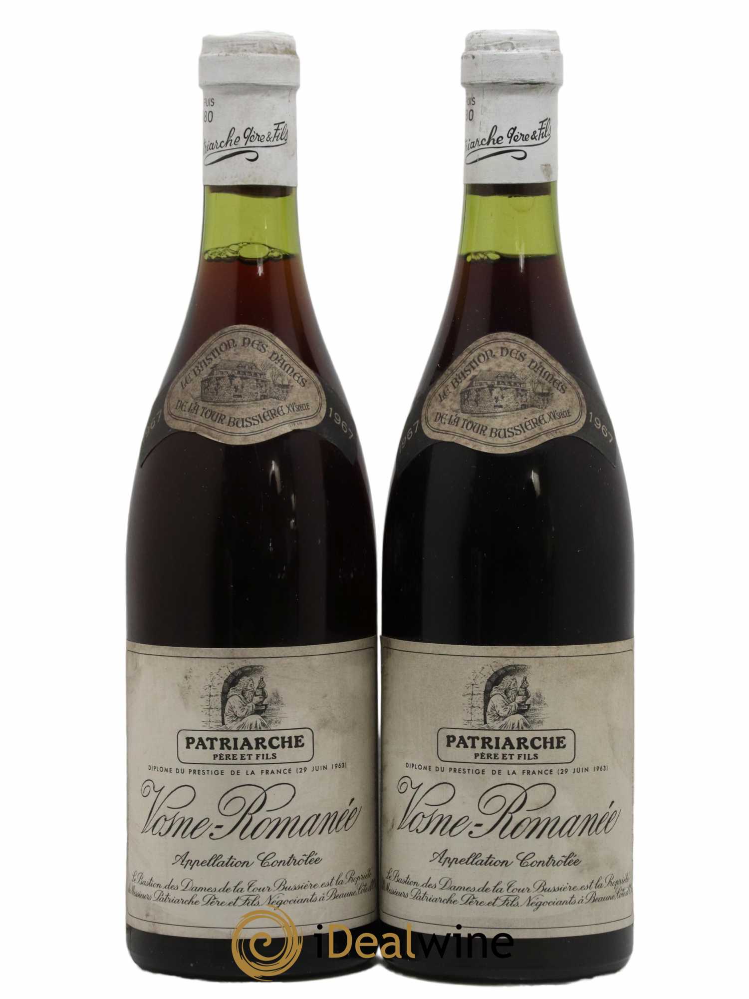 Vosne-Romanée Patriarche 1967 - Lot de 2 bouteilles - 0