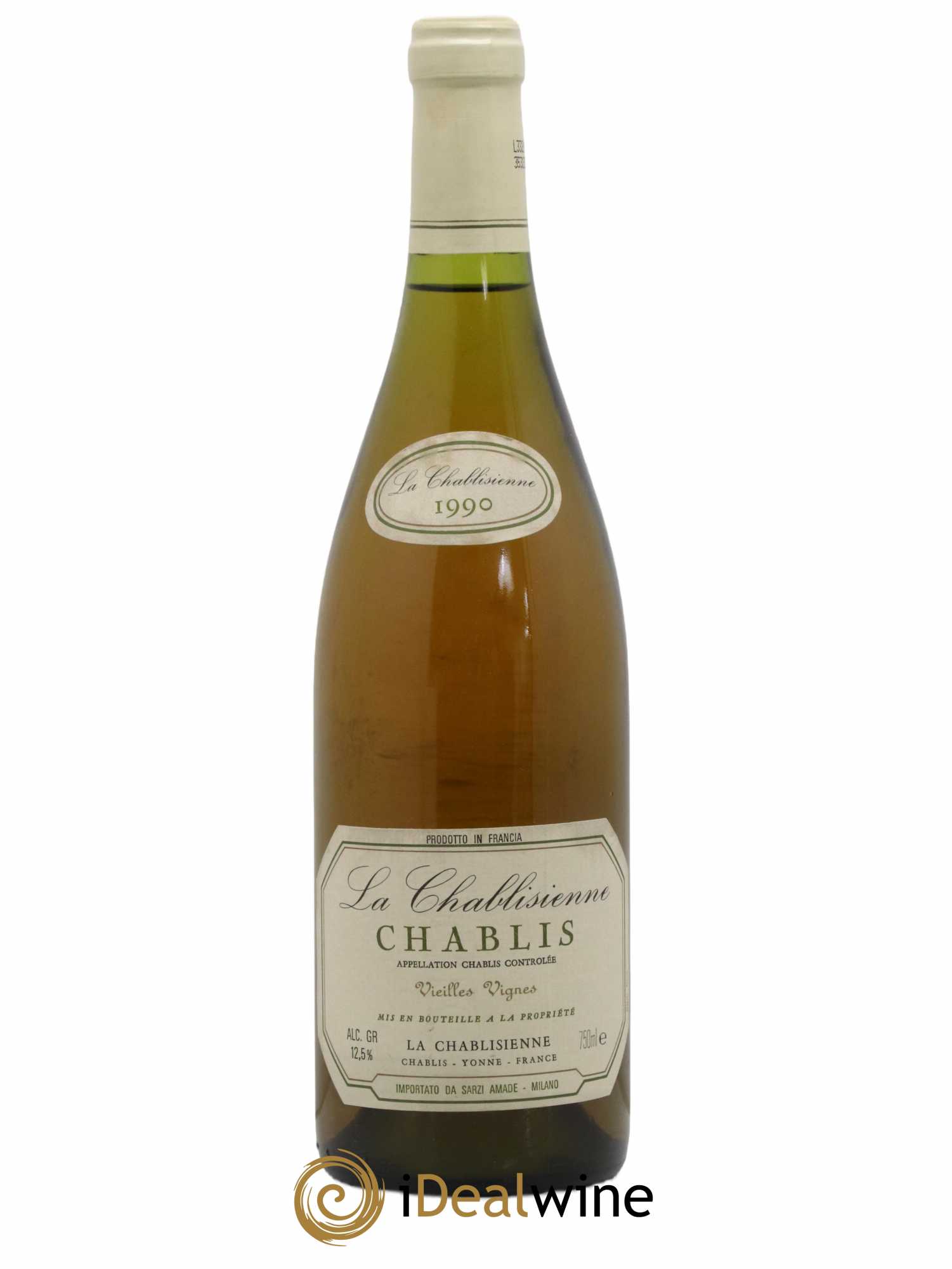 Chablis Vieilles Vignes La Chablisienne (sans prix de réserve) 1990 - Lot de 1 bouteille - 0