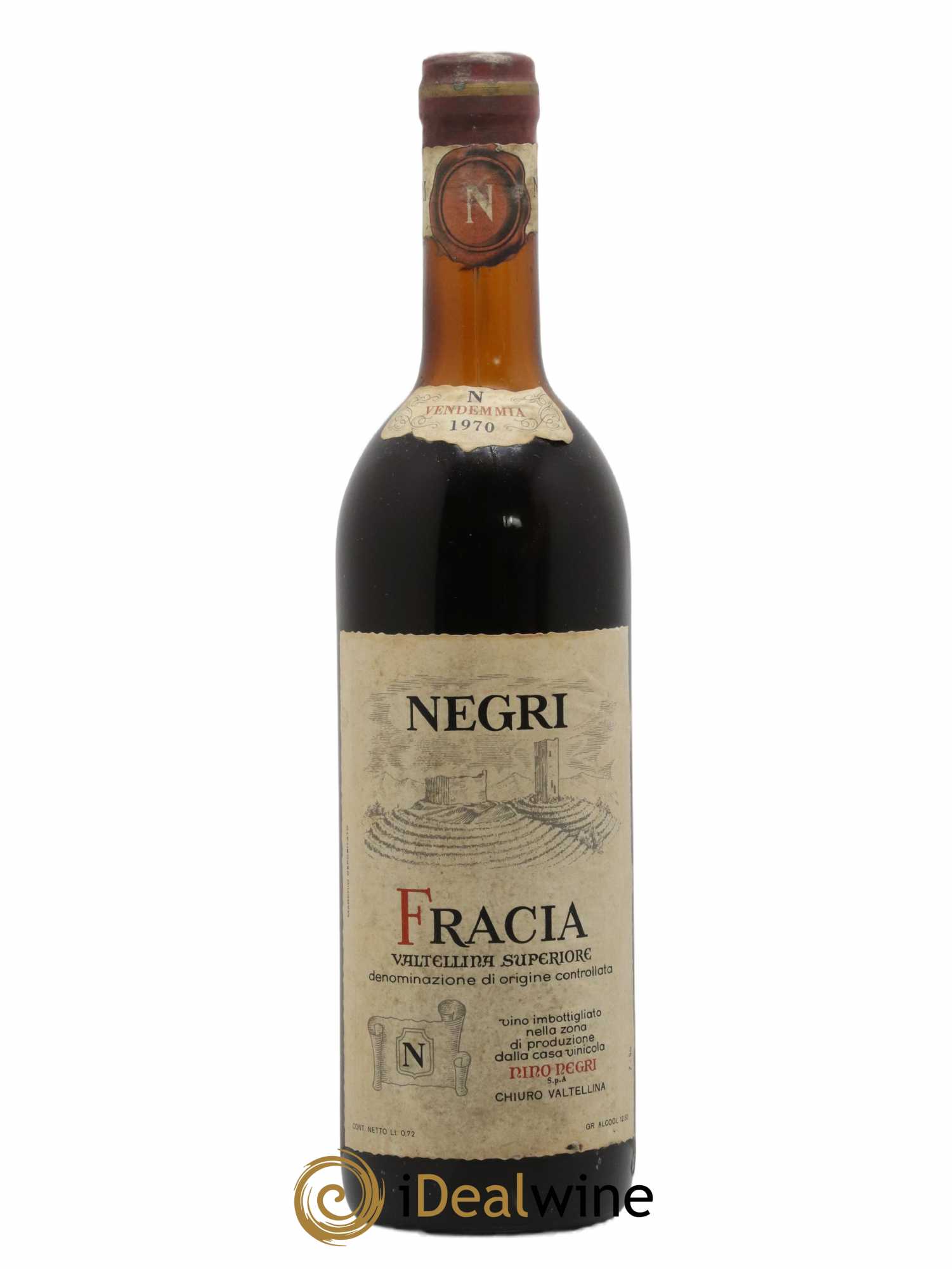 Italie Valtellina Superiore Fracia Negri Nino 1970 - Lot de 1 bouteille - 0