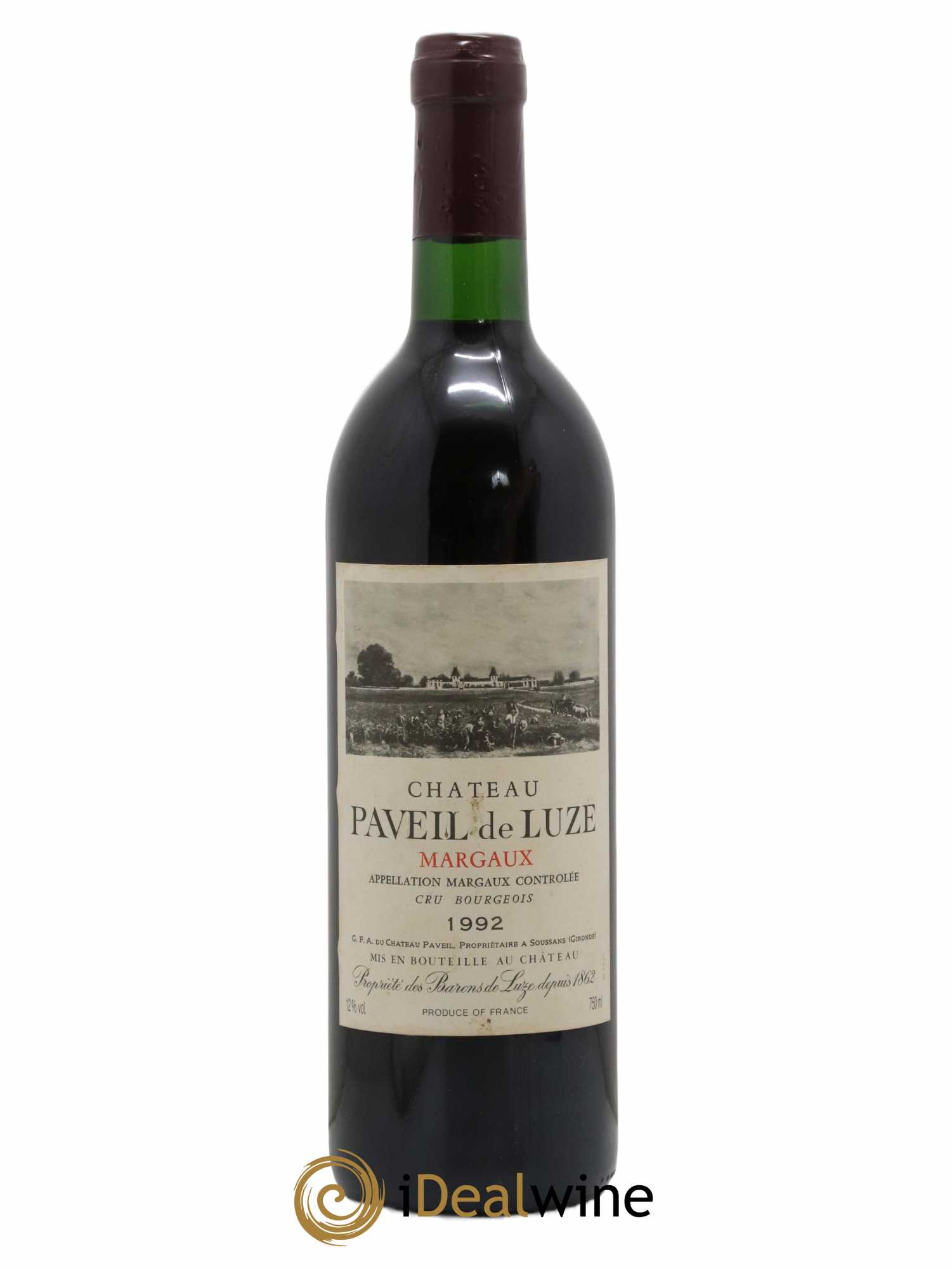 Château Paveil de Luze Cru Bourgeois 1992 - Lot de 1 bouteille - 0