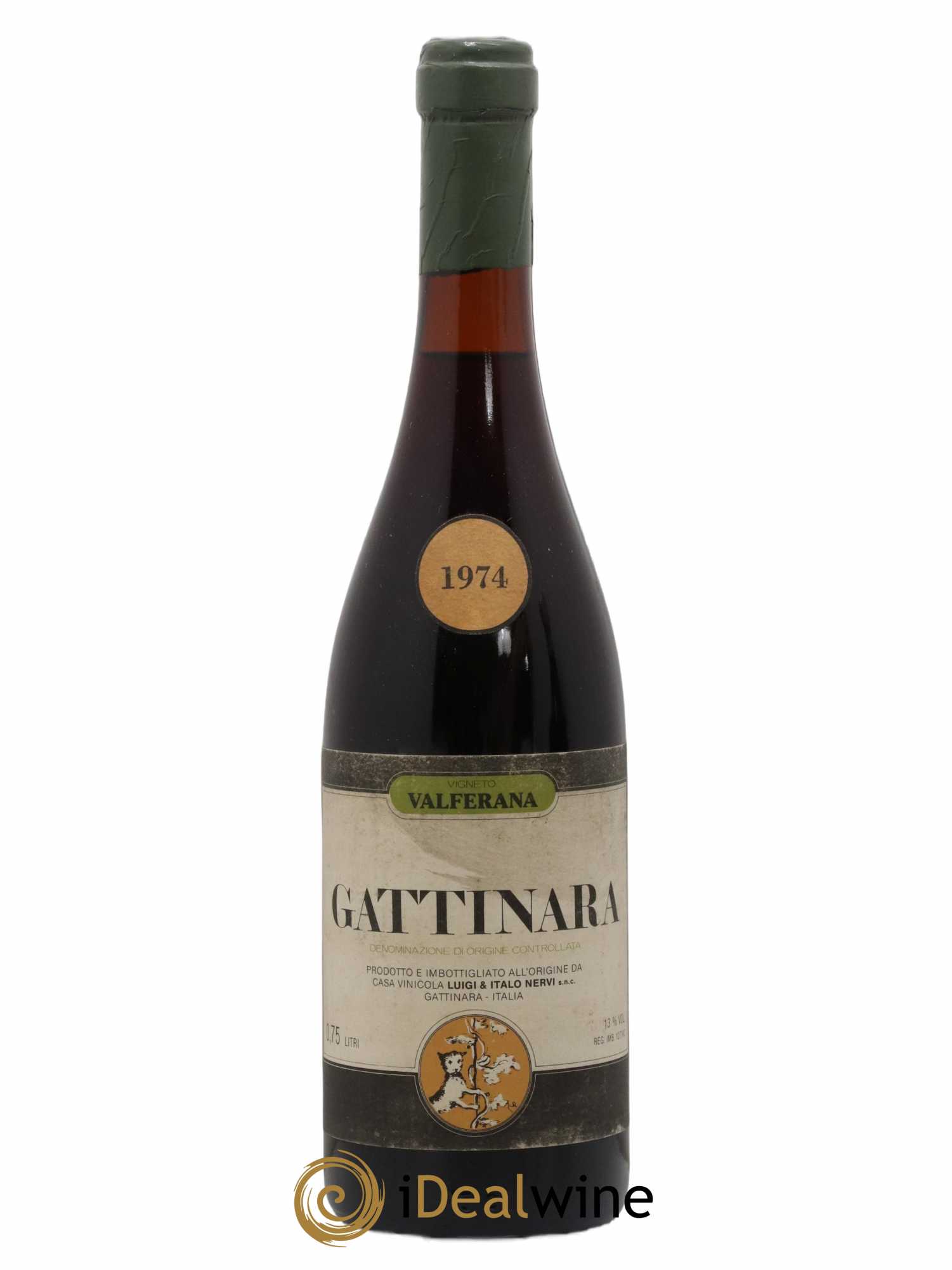 Gattinara DOCG Vigneto Valferana Nervi 1974 - Lotto di 1 bottiglia - 0