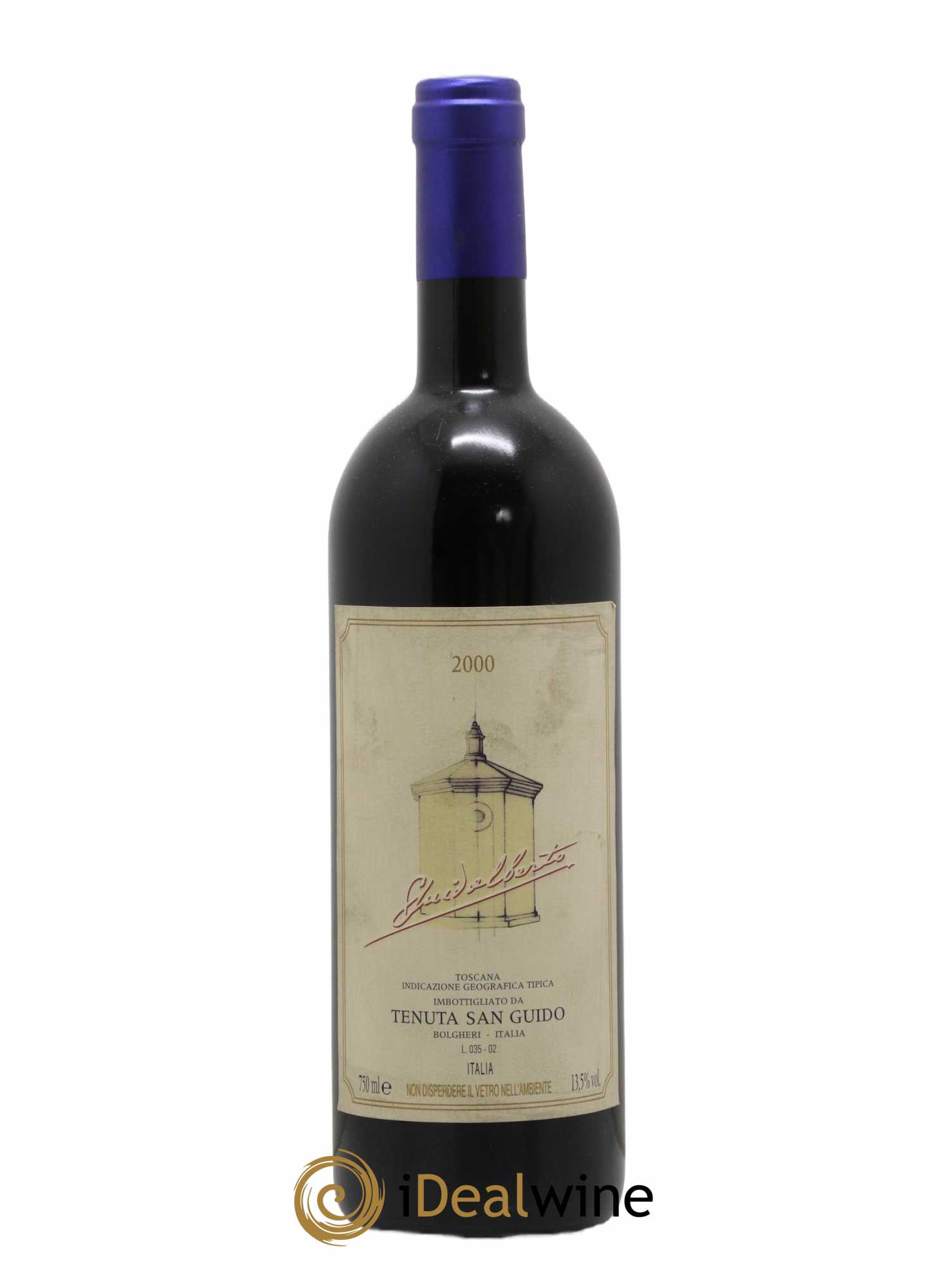Toscana IGT Guidalberto Tenuta San Guido 2000 - Lot de 1 bouteille - 0